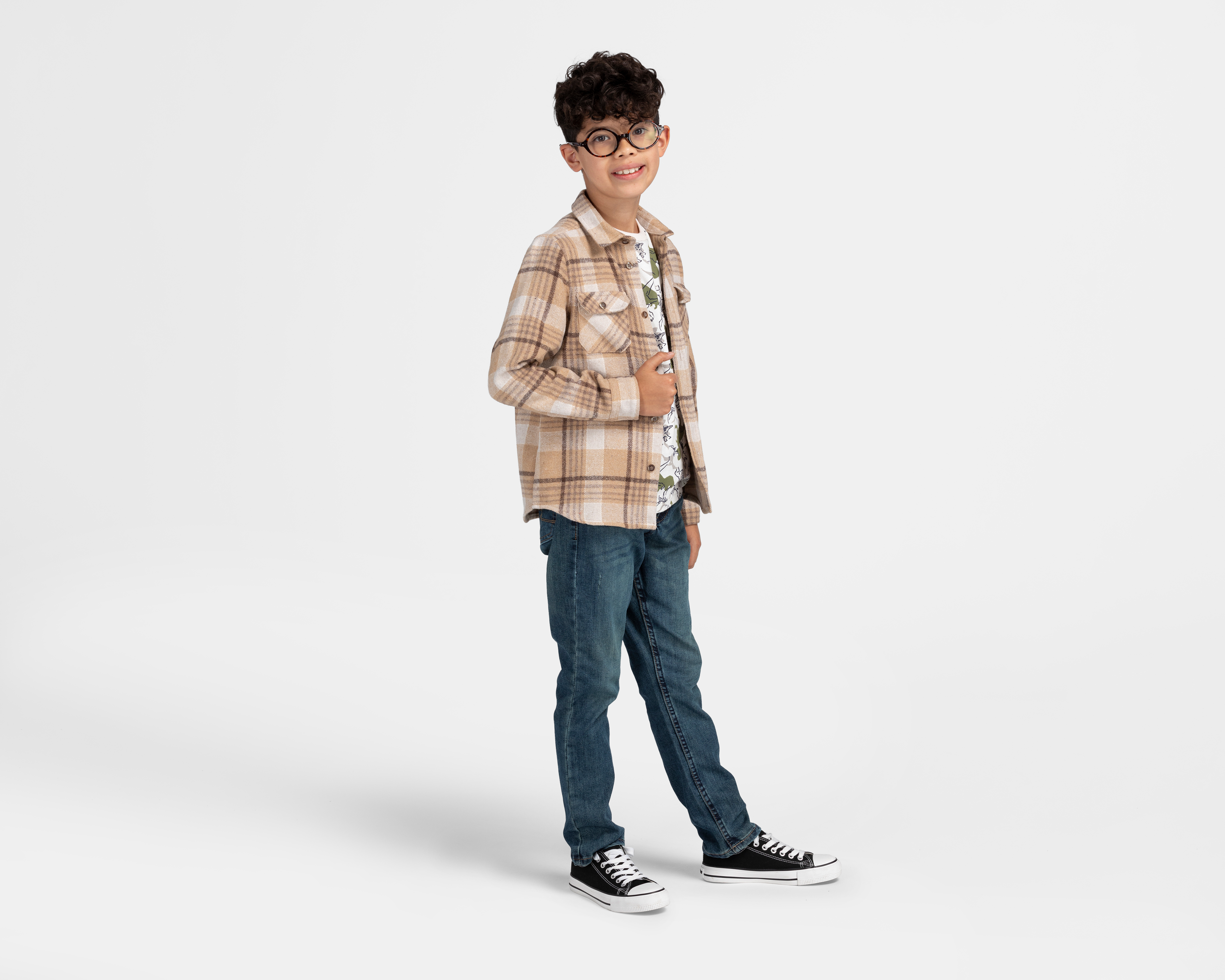 Foto 4 pulgar | Foto 3 | Camisa Refill Manga Larga a Cuadros Juvenil