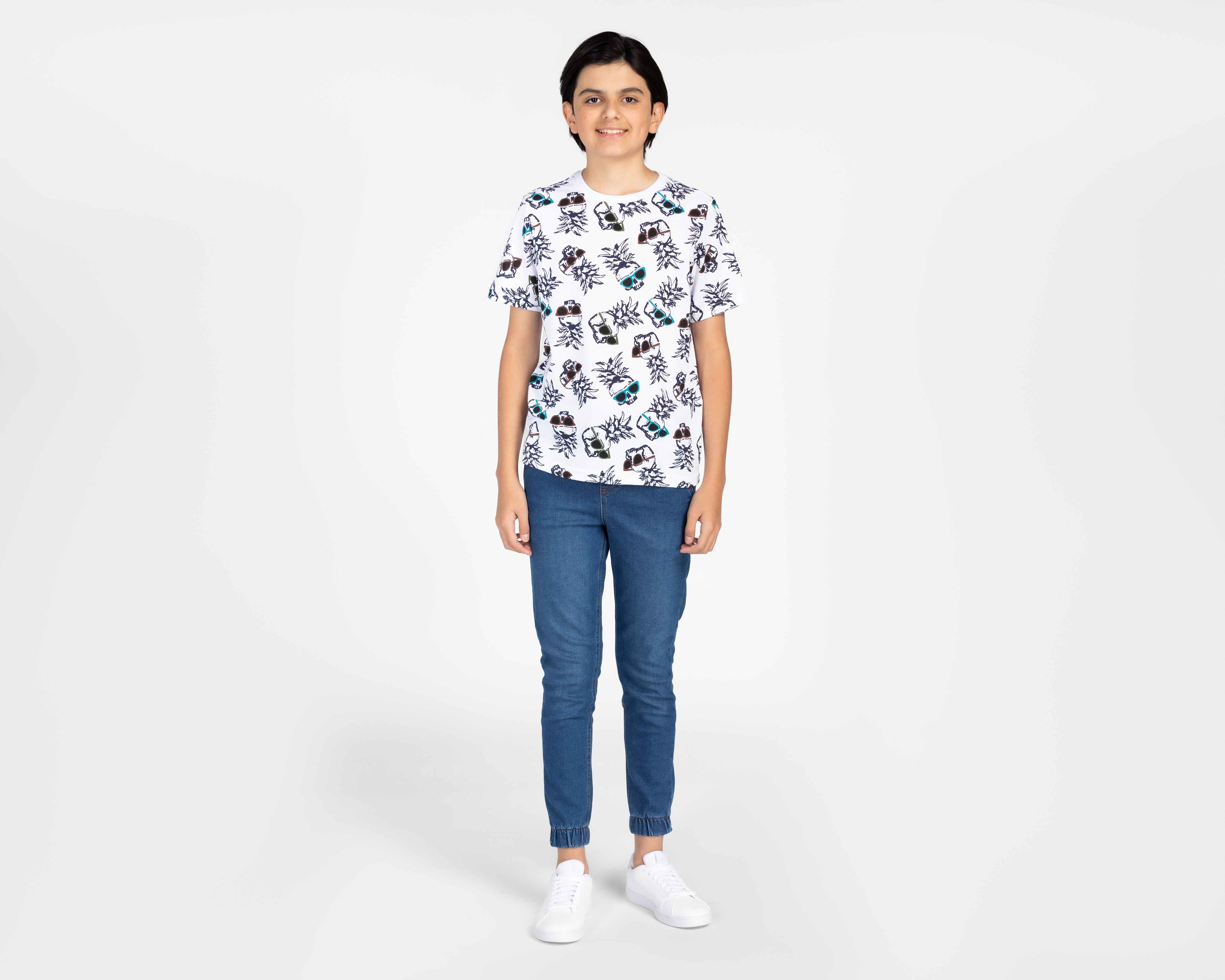 Foto 4 pulgar | Foto 3 | Playera Rio Beach Manga Corta con Miniprint para Niño