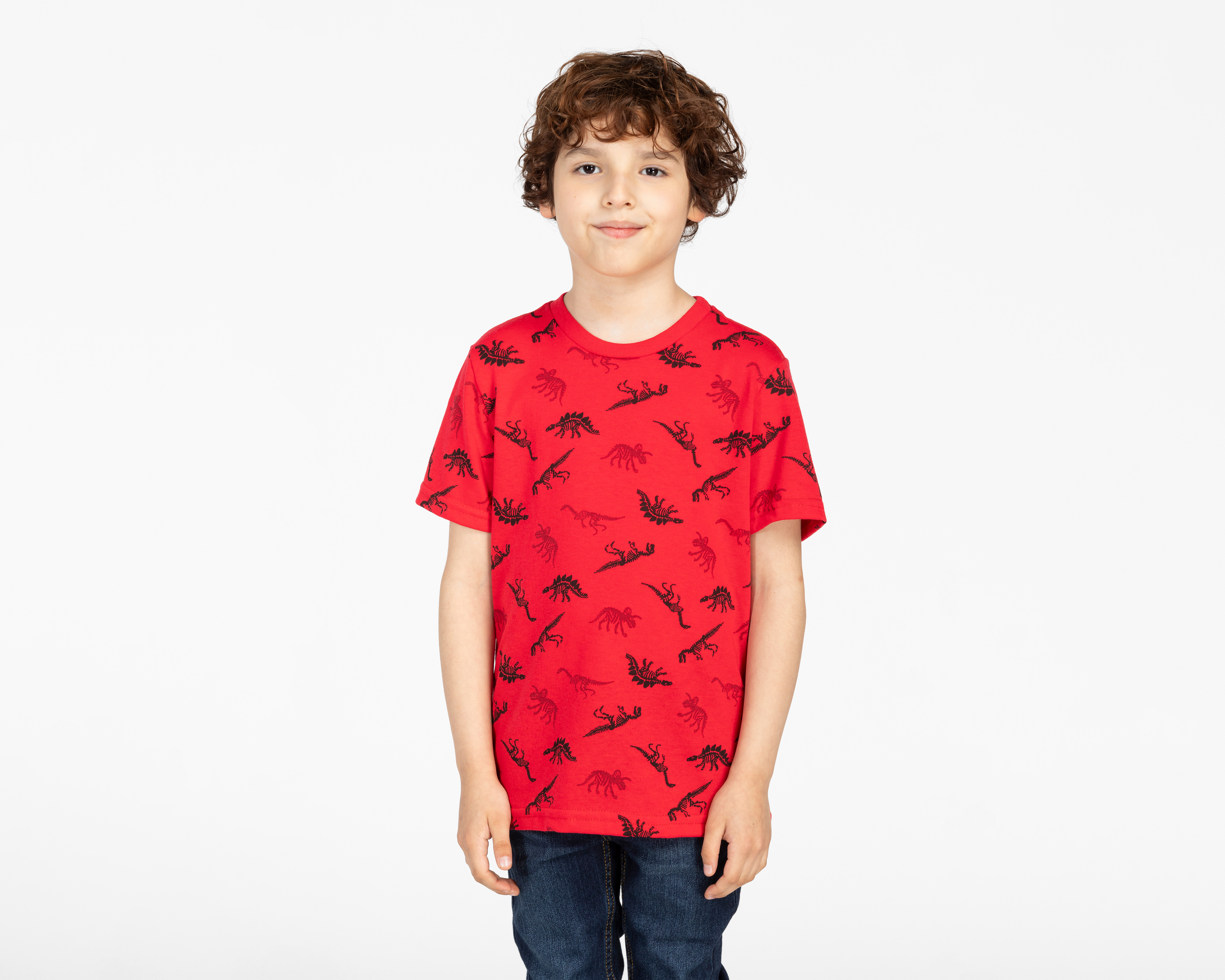 Foto 2 pulgar | Foto 1 | Playera Refill Manga Corta con Print de Dinosaurios para Niño