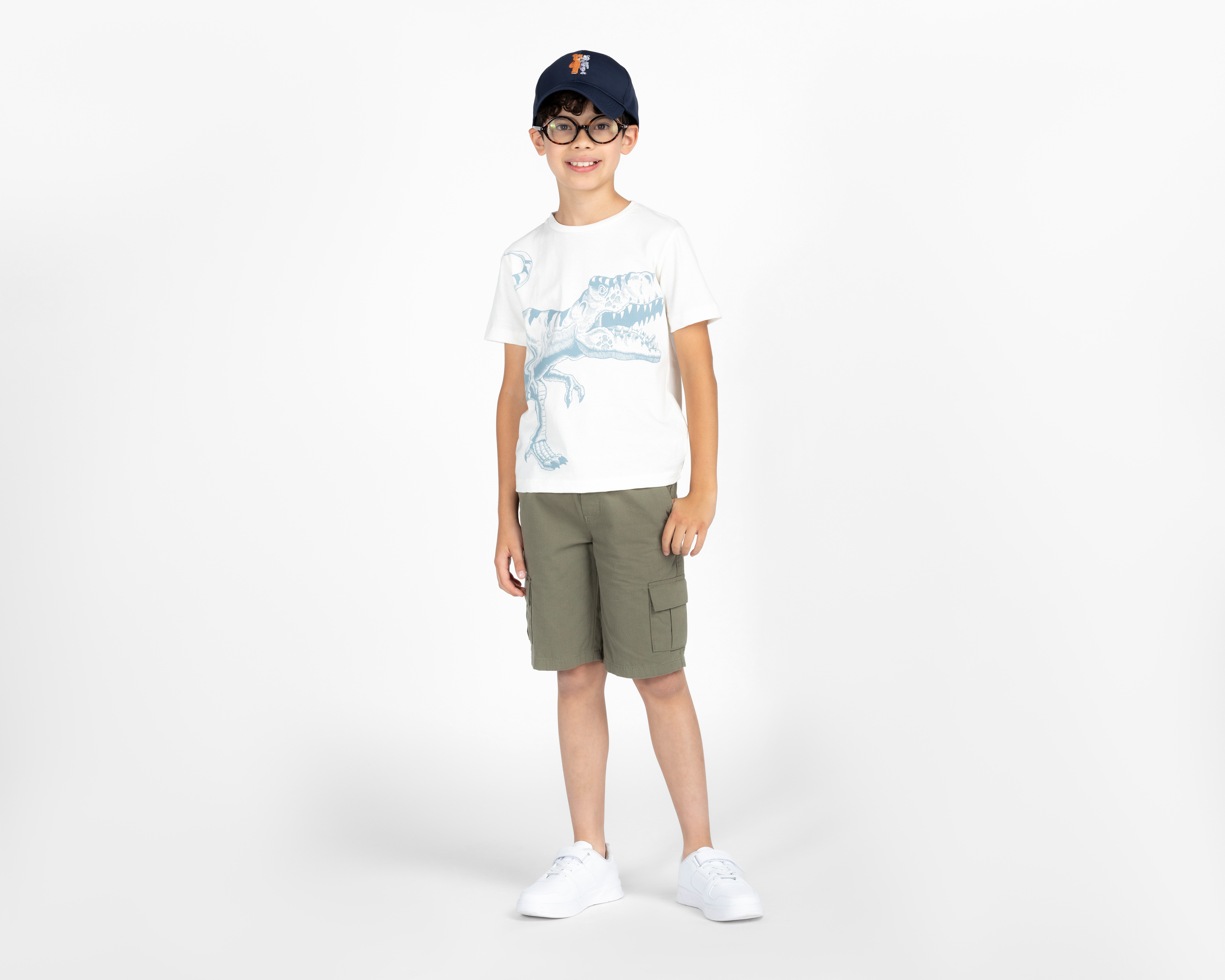 Foto 4 pulgar | Foto 3 | Playera Refill Manga Corta Dinosaurio para Niño