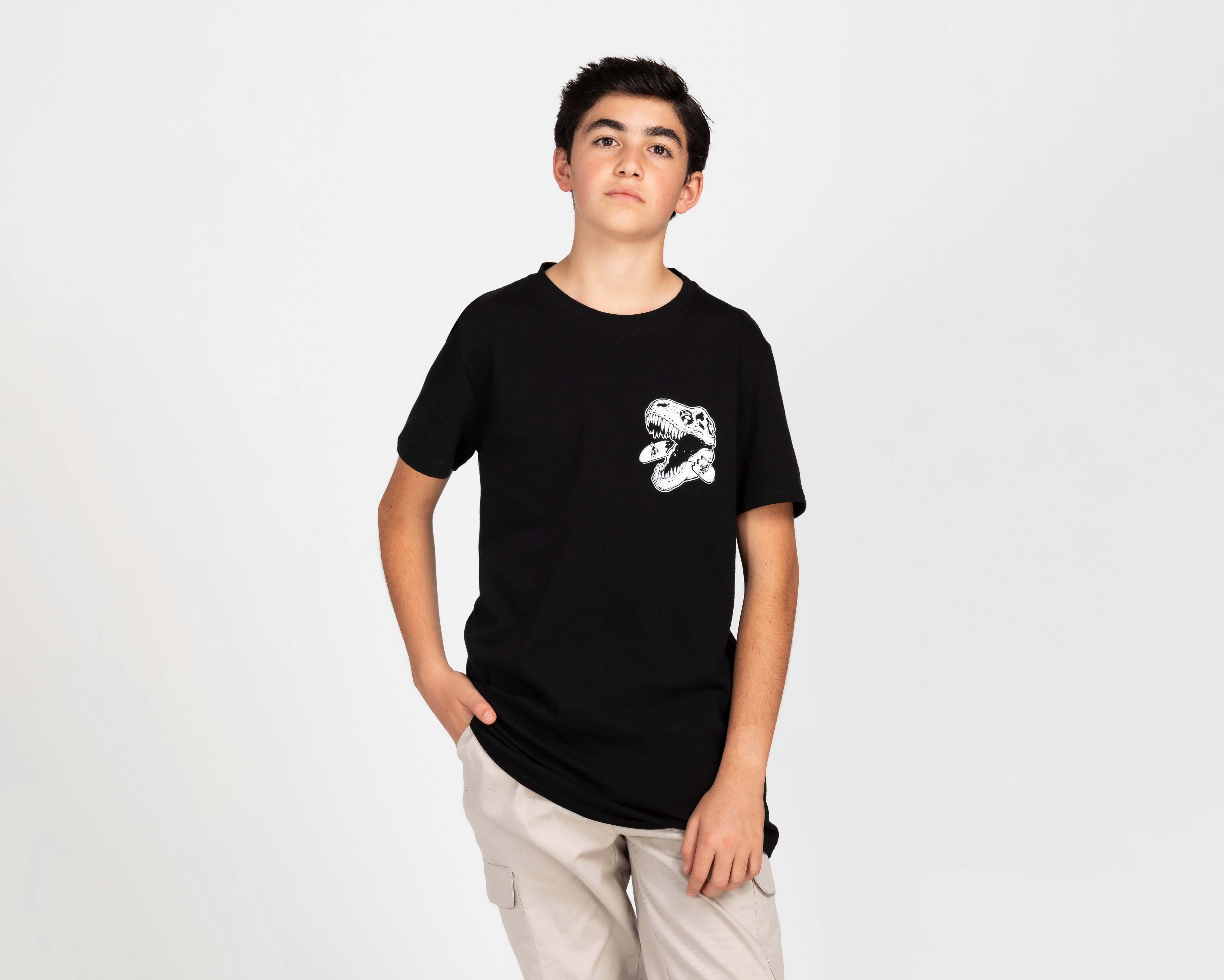 Playera Refill Manga Corta Estampada Juvenil