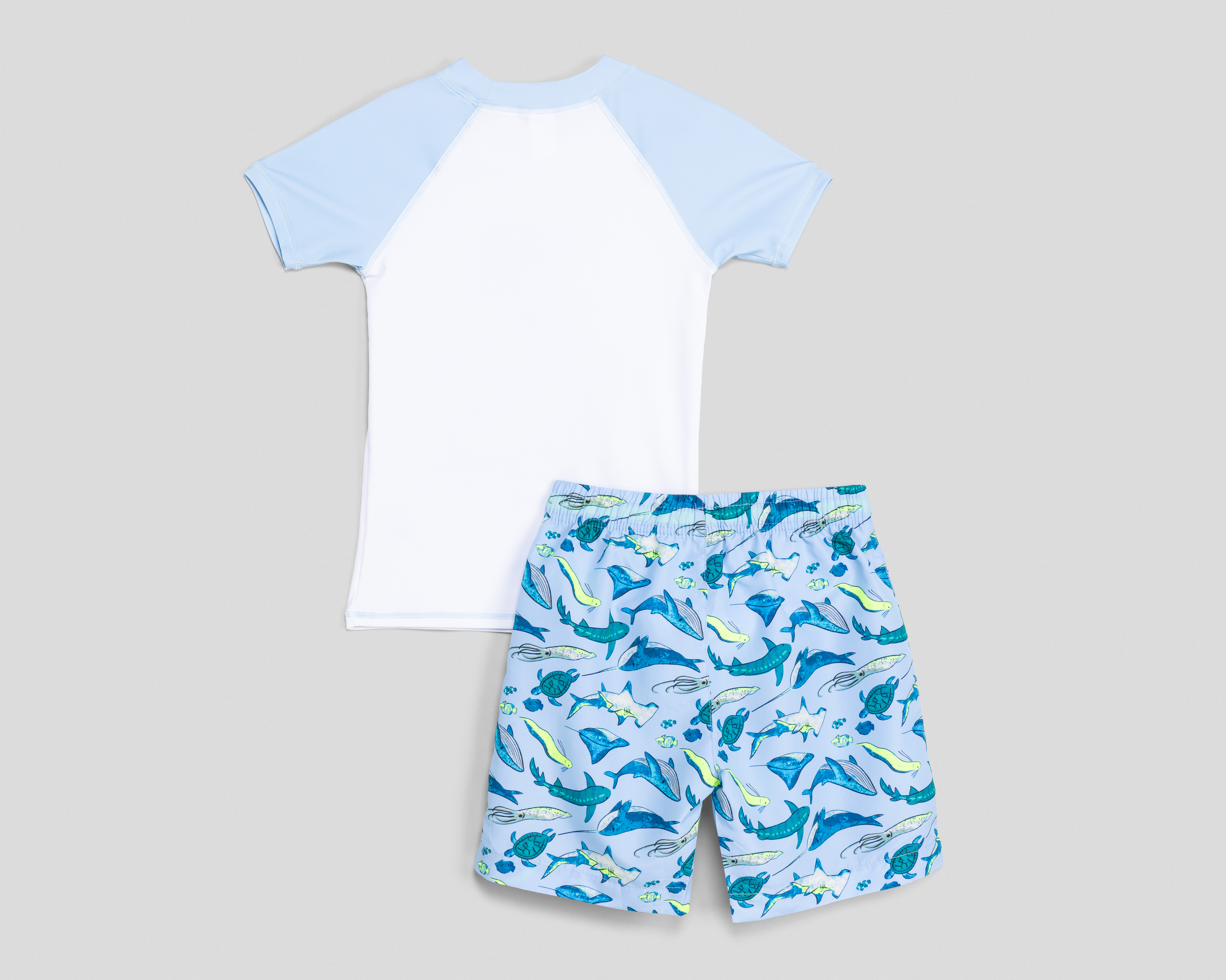 Foto 3 pulgar | Foto 2 | Traje de Baño Rio Beach Print de Tiburones para Niño 2 Piezas