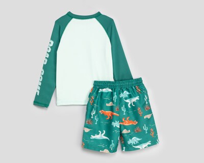 Foto 2 | Foto 2 | Traje de Baño Rio Beach Print de Dinosaurios para Niño 2 Piezas