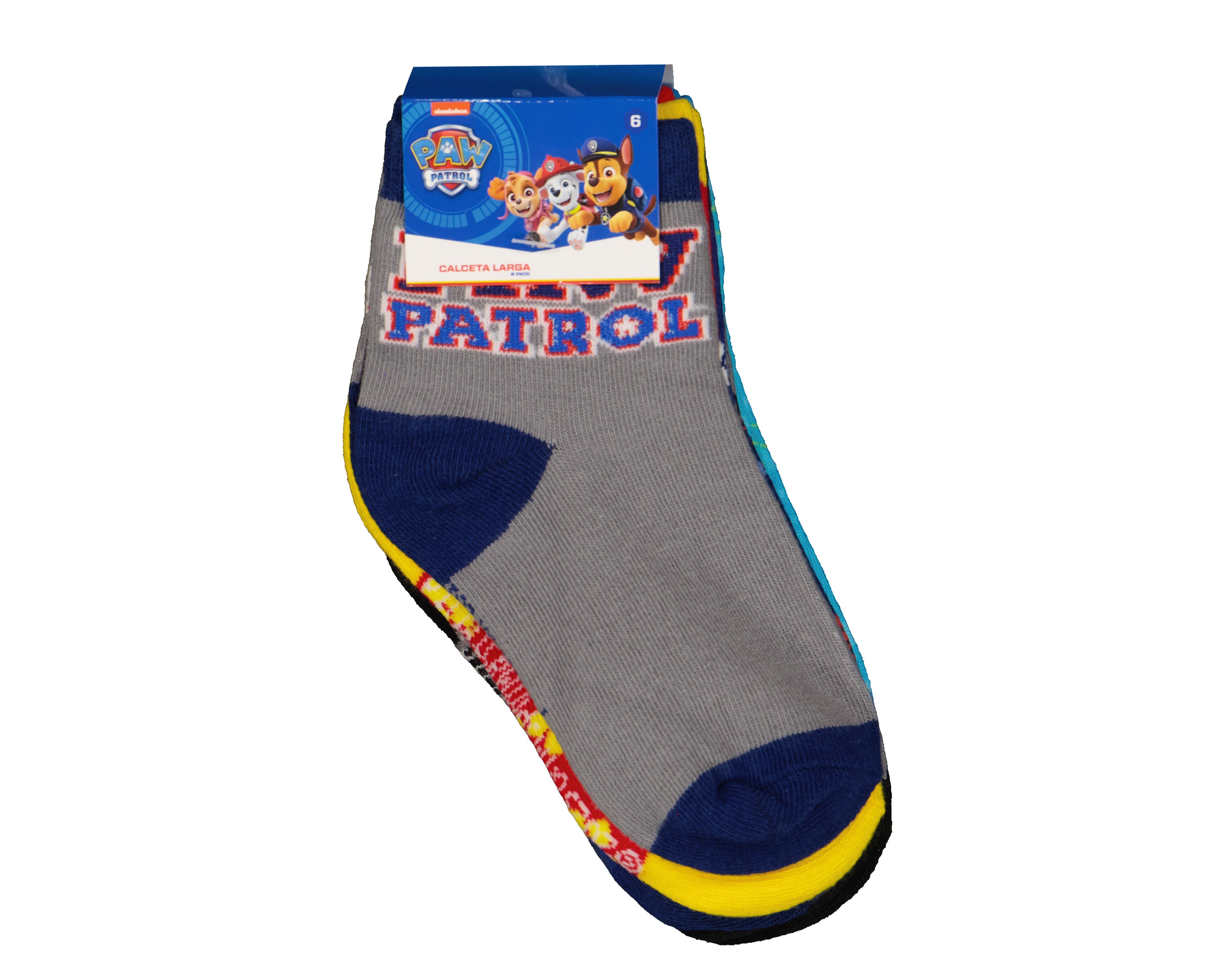 Foto 4 pulgar | Foto 3 | Calcetas Tines Paw Patrol para Niño 6 Pares