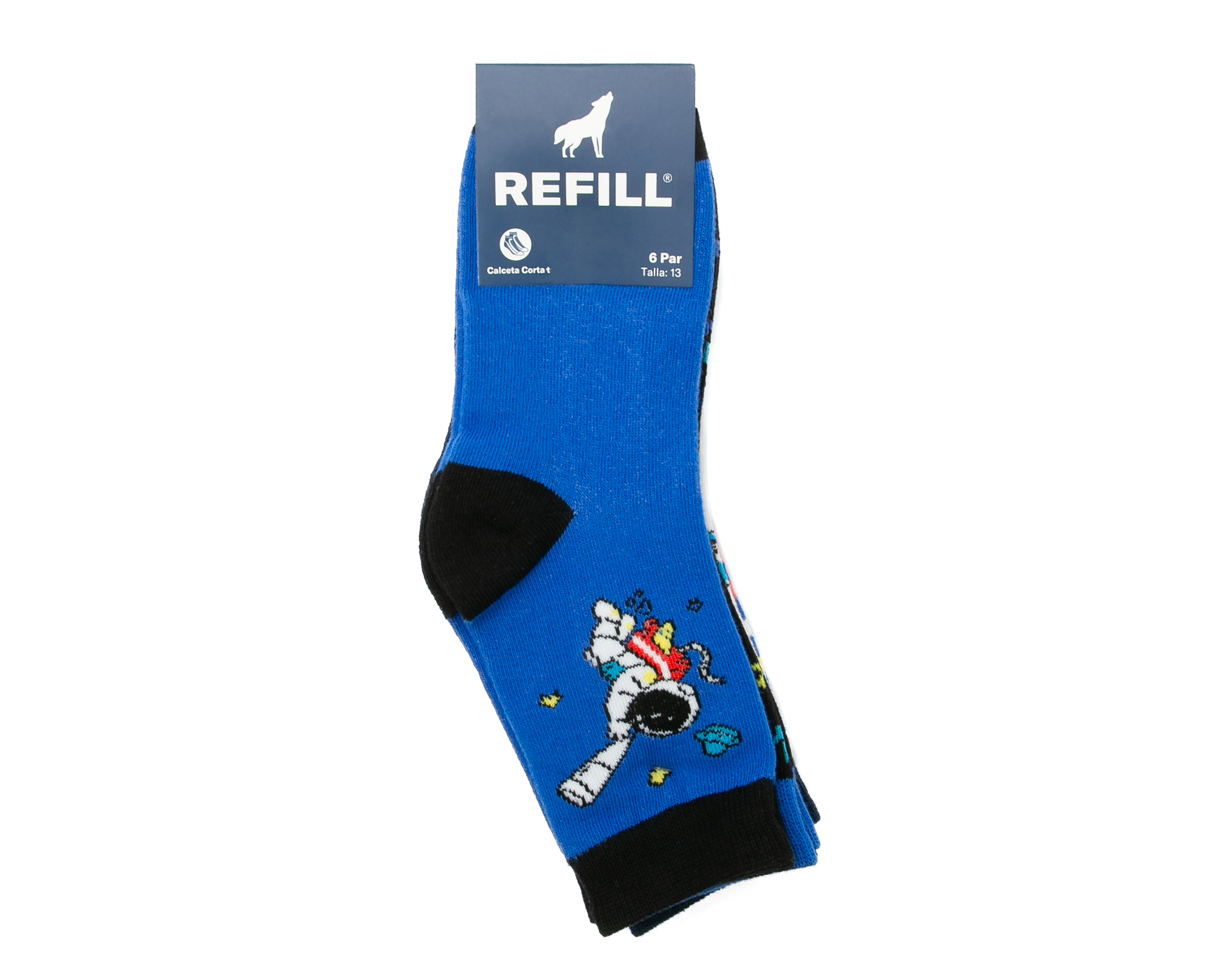 Foto 4 pulgar | Foto 3 | Calcetas Refill para Niño 6 Pares
