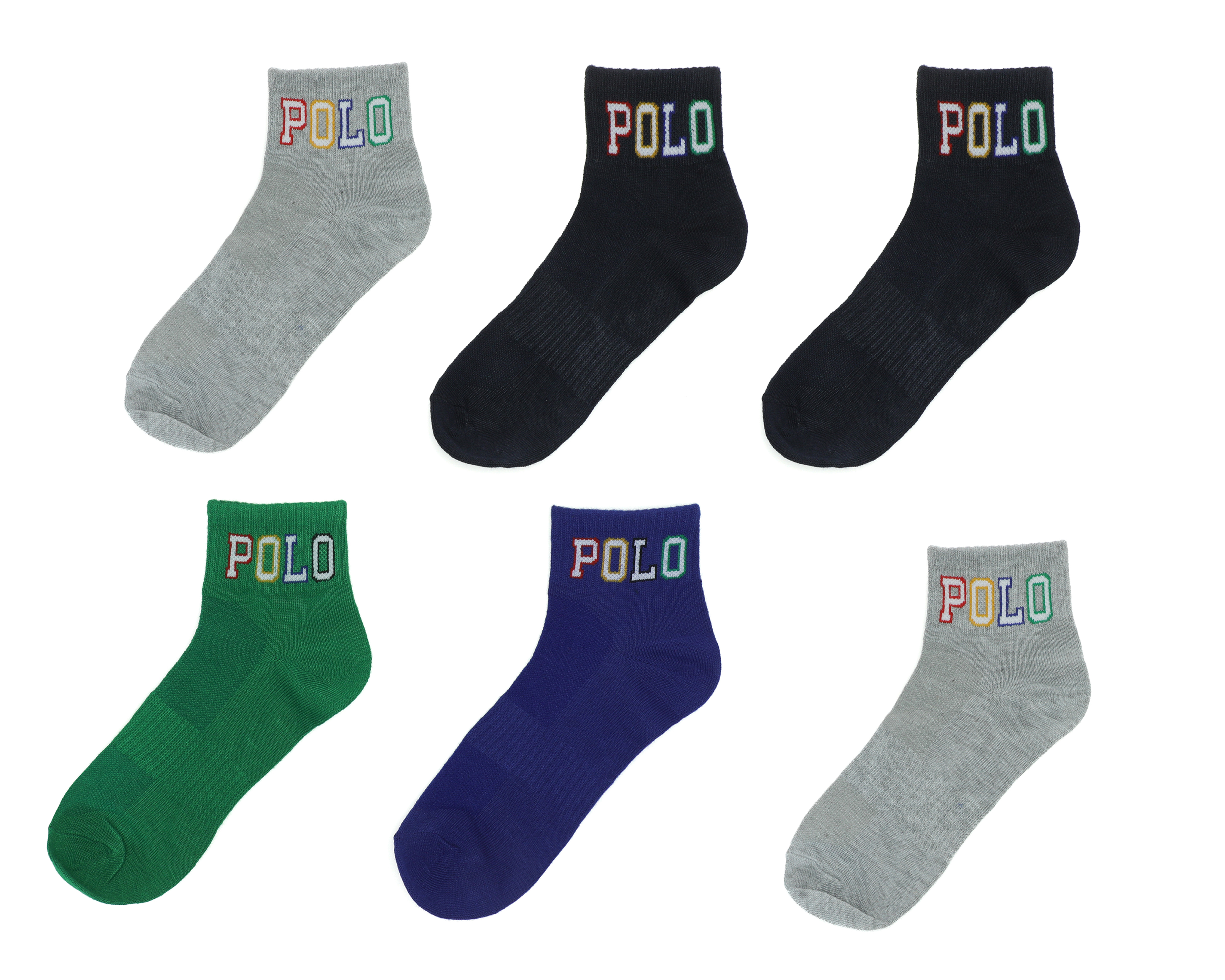 Calcetas York Team Polo Club para Niño 6 Pares