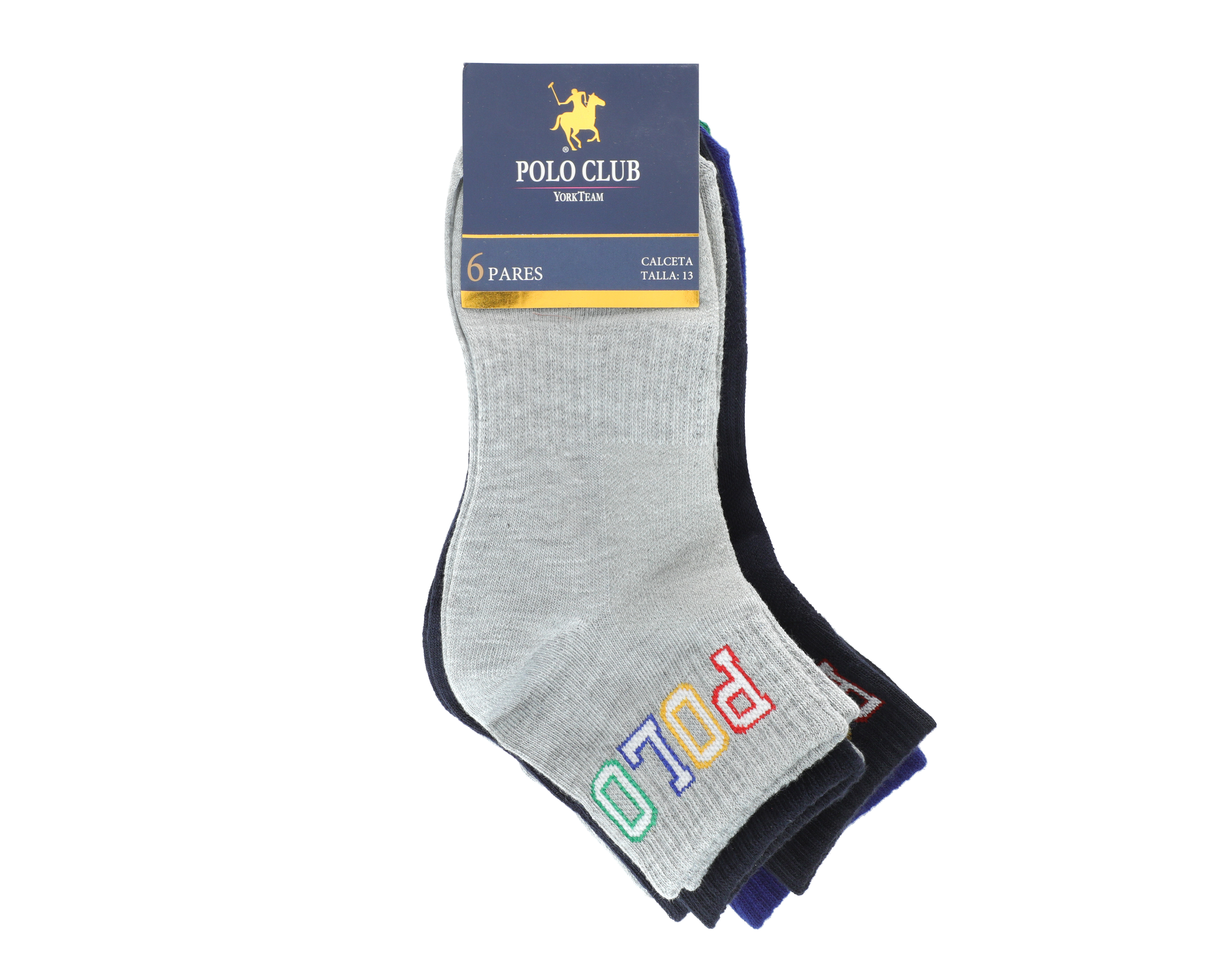 Foto 3 | Foto 3 | Calcetas York Team Polo Club para Niño 6 Pares