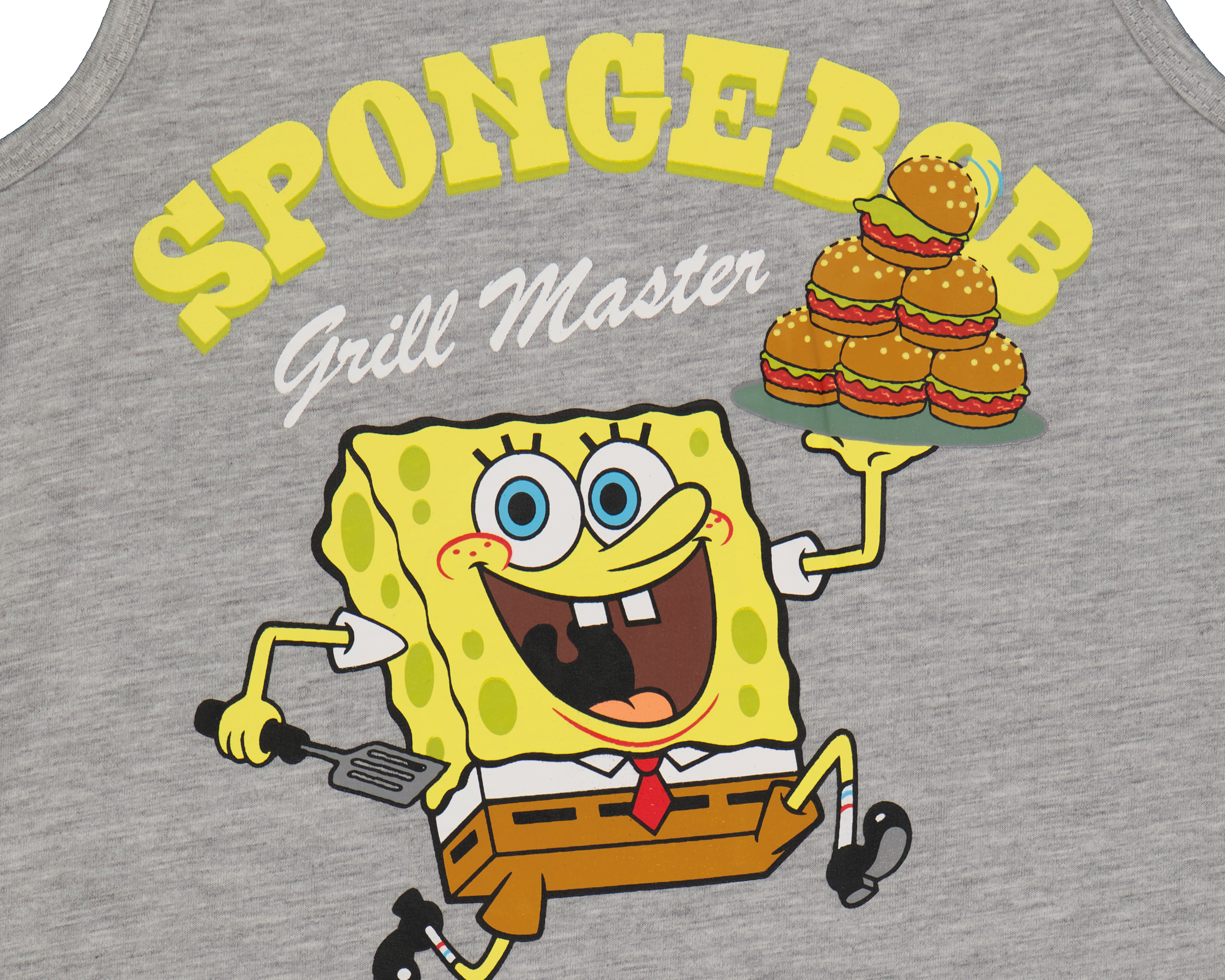 Foto 4 pulgar | Foto 3 | Playera Bob Esponja sin Mangas Gris para Niño