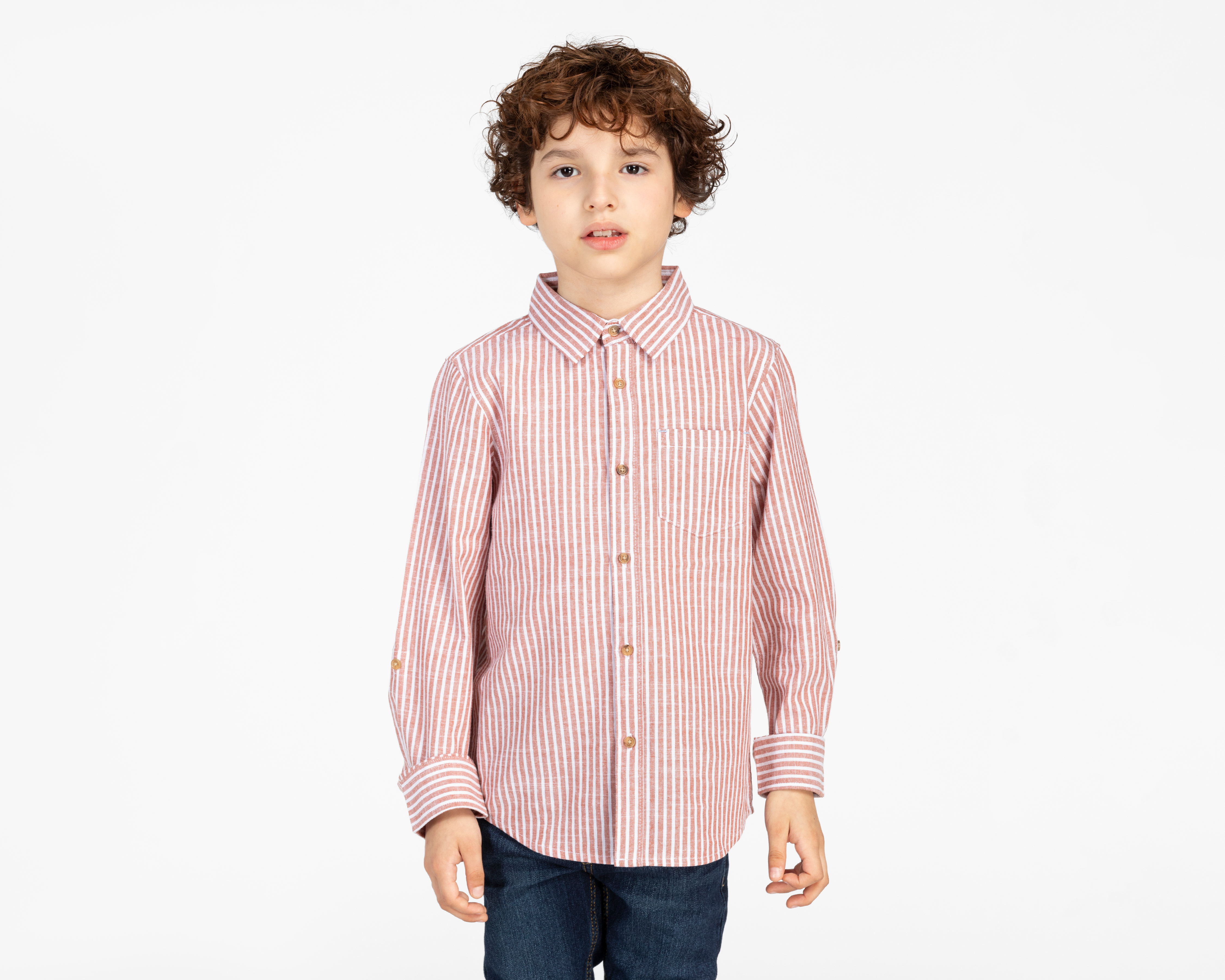 Foto 1 | Foto 1 | Camisa Refill Manga Larga a Rayas para Niño