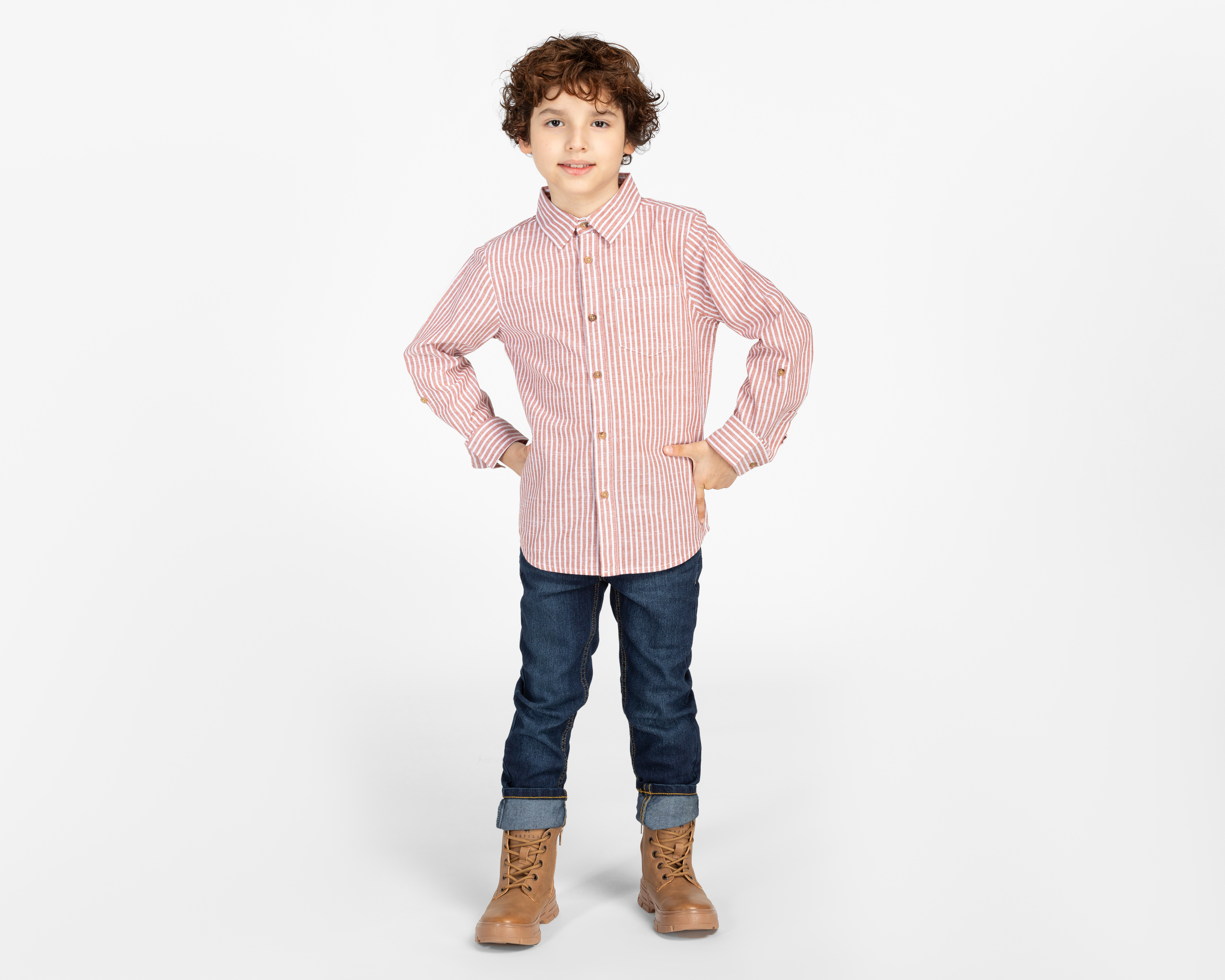 Foto 3 | Foto 3 | Camisa Refill Manga Larga a Rayas para Niño