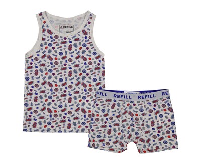 Foto 1 | Foto 1 | Playera Interior y Bóxer Refill para Niño 2 Piezas