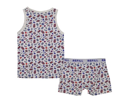 Foto 2 | Foto 2 | Playera Interior y Bóxer Refill para Niño 2 Piezas