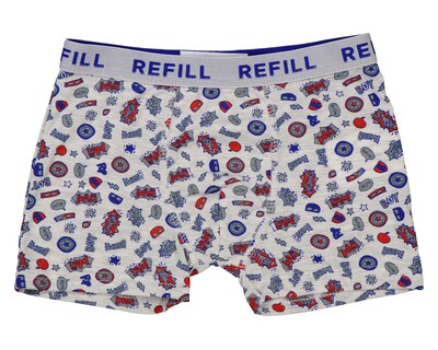 Foto 4 | Foto 4 | Playera Interior y Bóxer Refill para Niño 2 Piezas