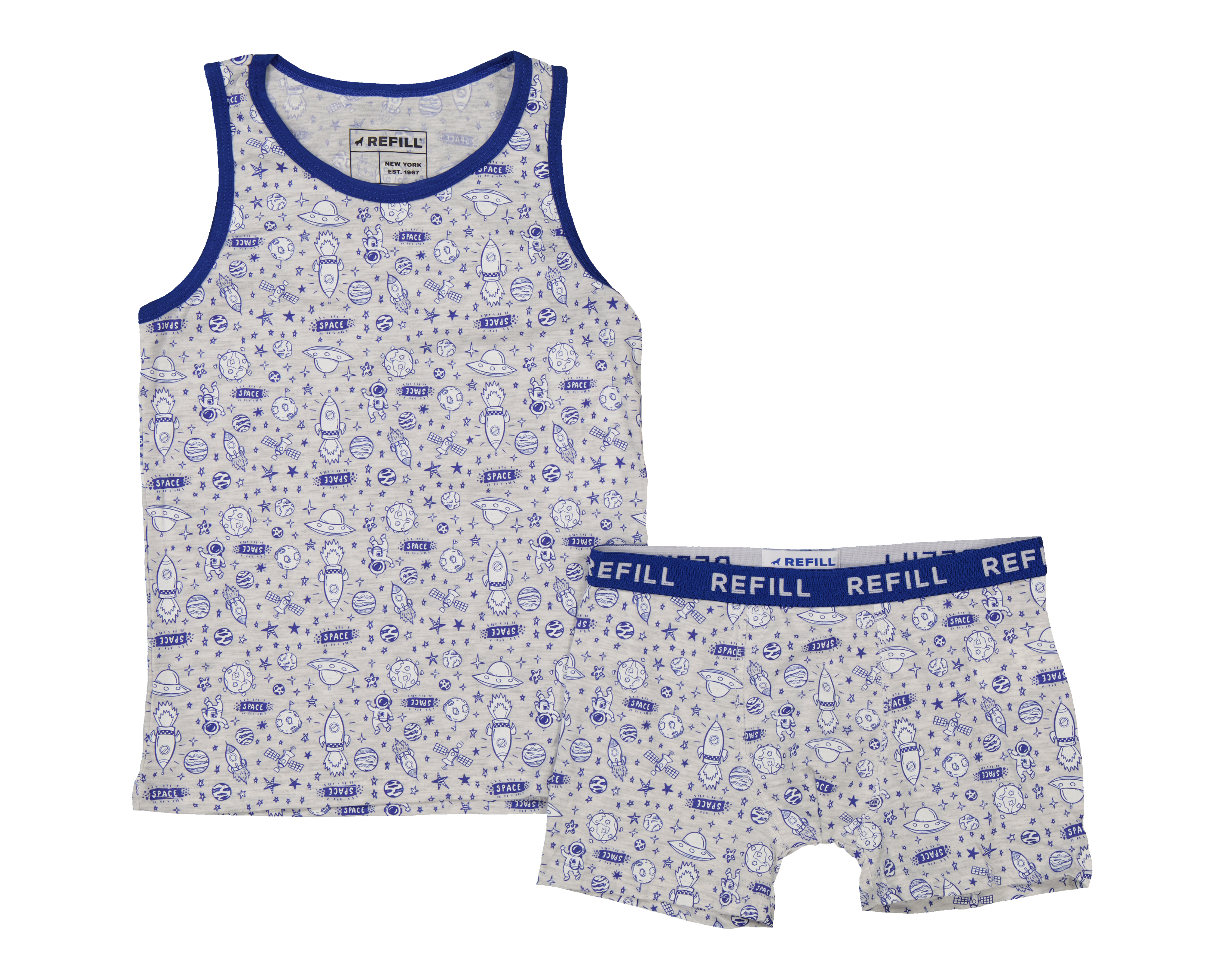 Playera Interior y Bóxer Refill para Niño 2 Piezas