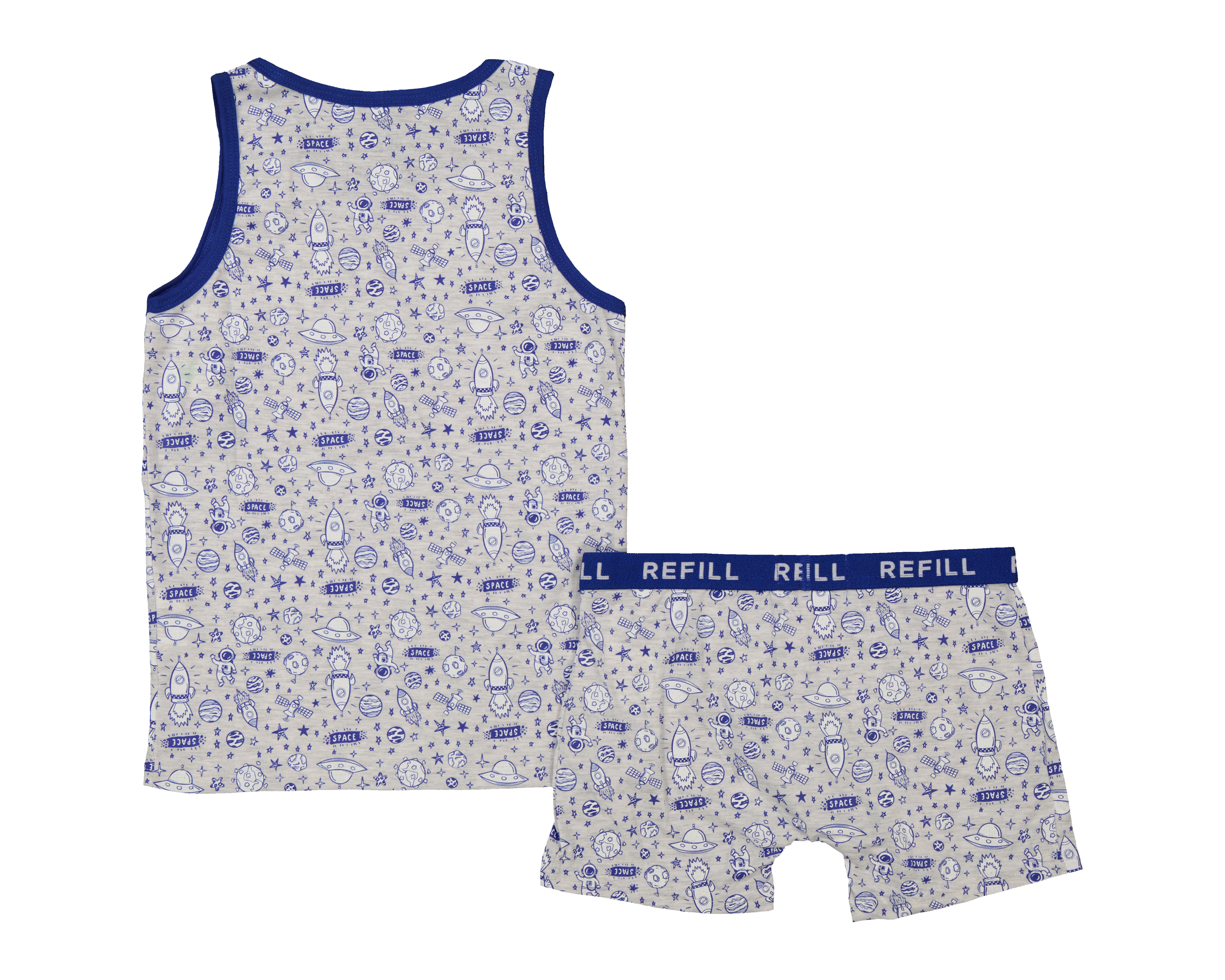 Foto 3 pulgar | Foto 2 | Playera Interior y Bóxer Refill para Niño 2 Piezas