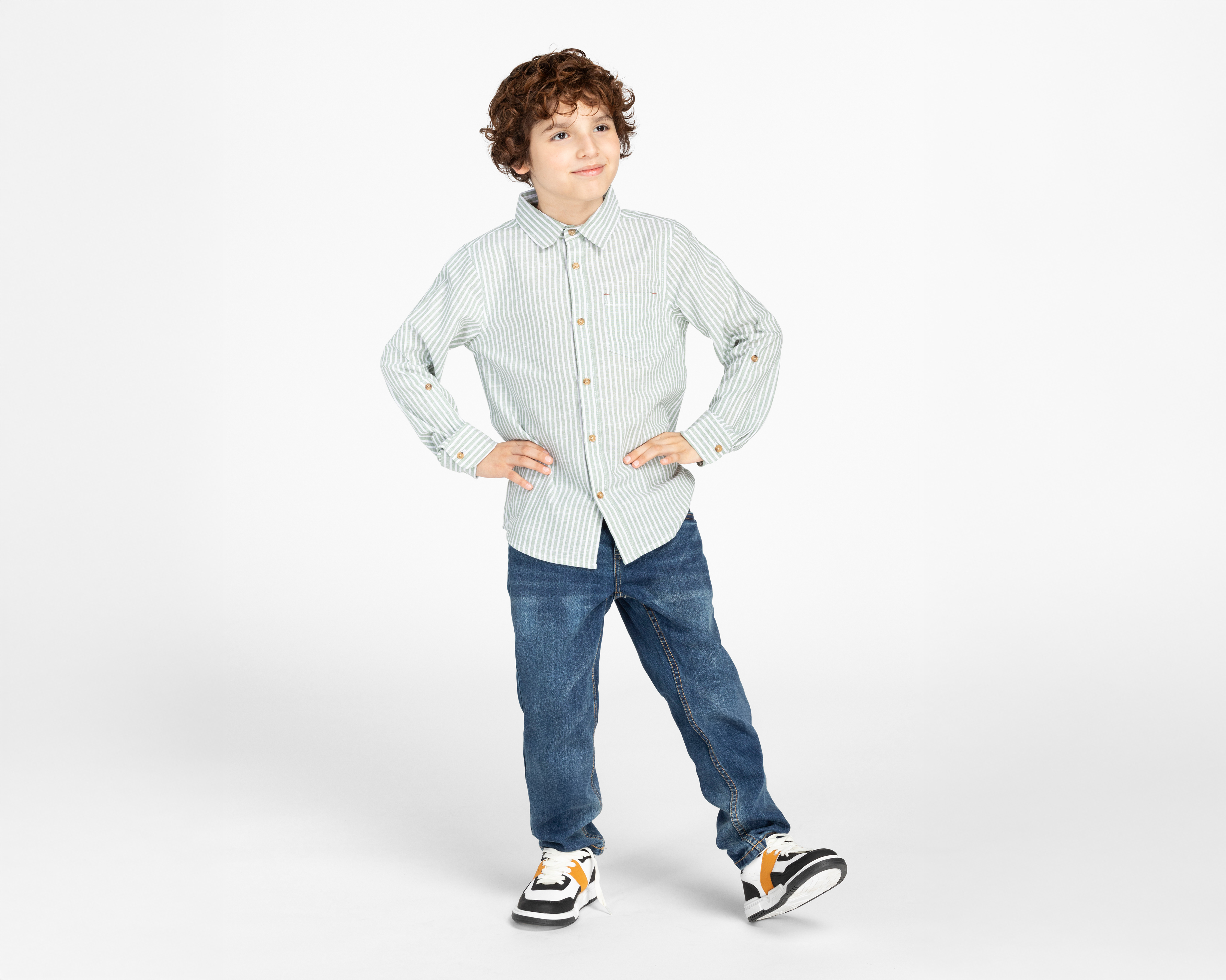 Foto 1 | Foto 1 | Camisa Refill Manga Larga a Rayas para Niño