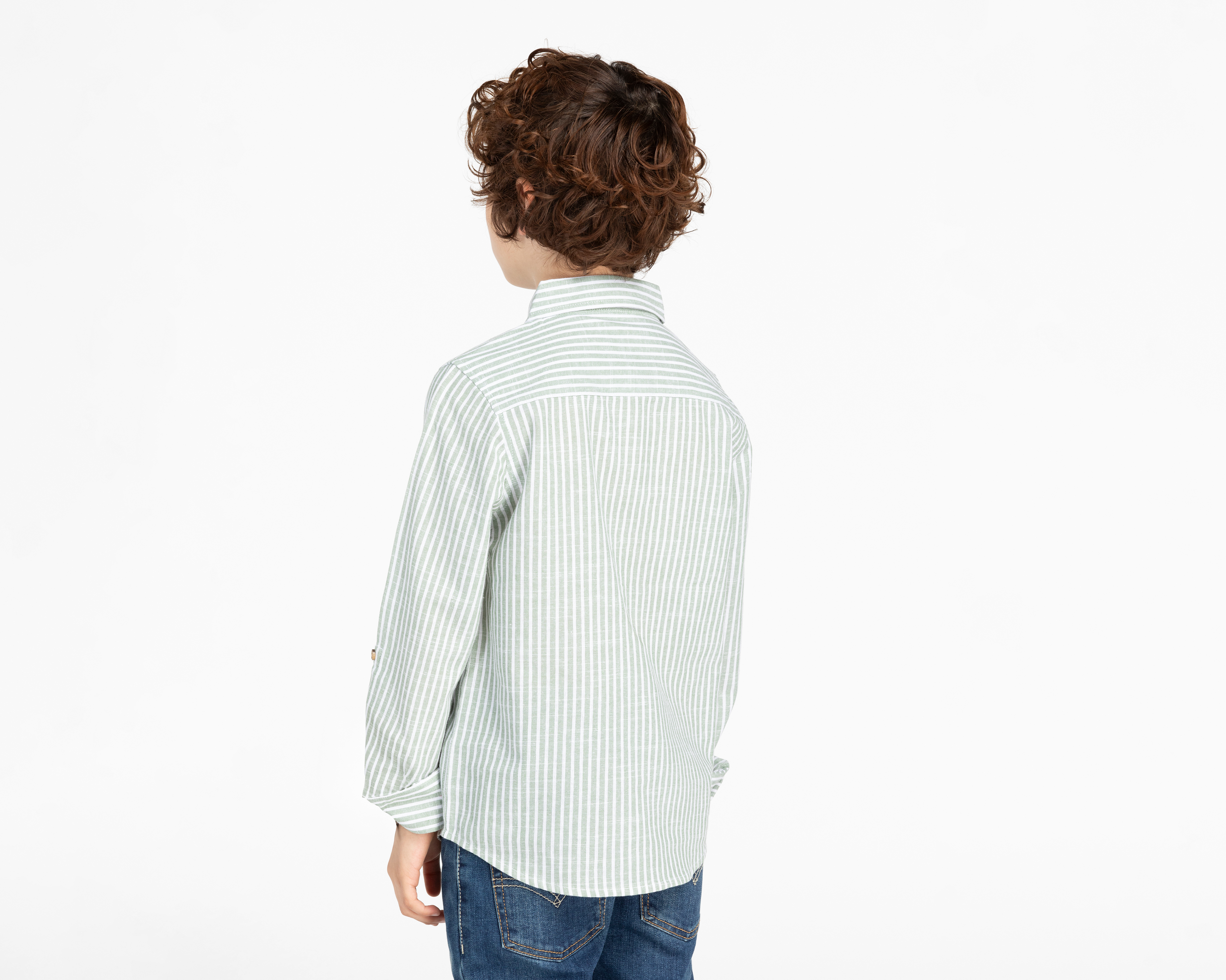 Foto 2 | Foto 2 | Camisa Refill Manga Larga a Rayas para Niño