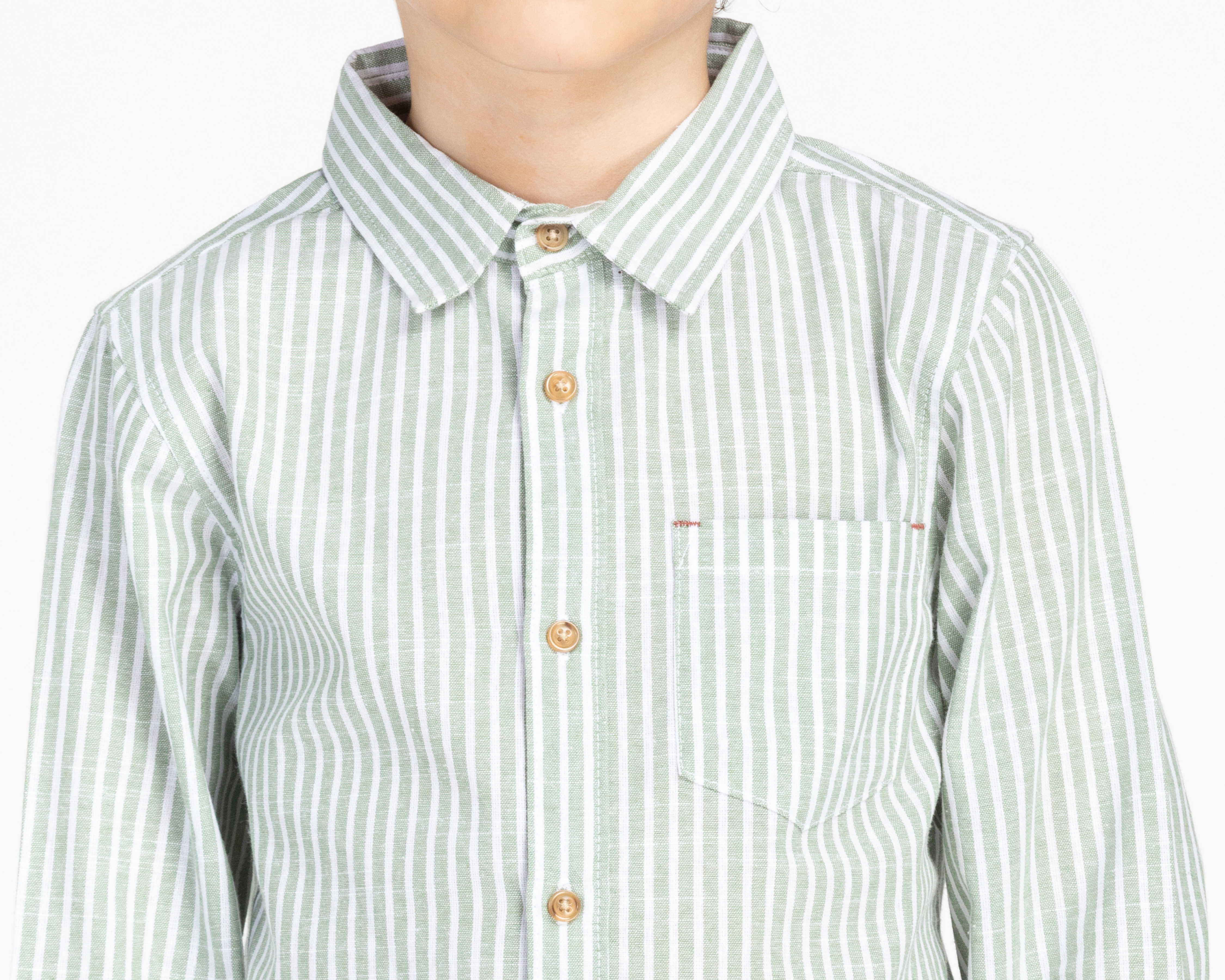 Foto 5 pulgar | Foto 4 | Camisa Refill Manga Larga a Rayas para Niño