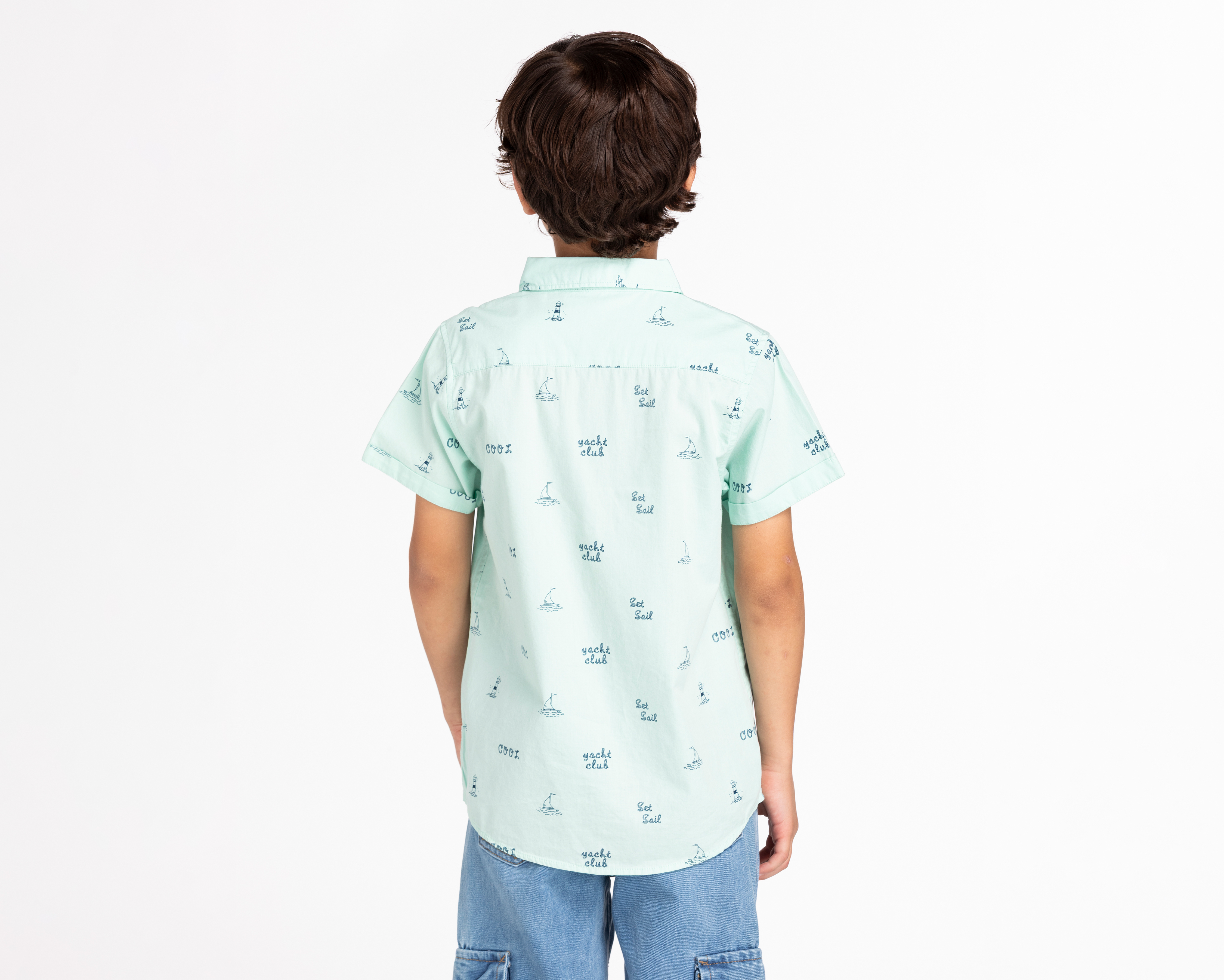 Foto 5 pulgar | Foto 3 | Camisa Refill Manga Corta Estampada para Niño