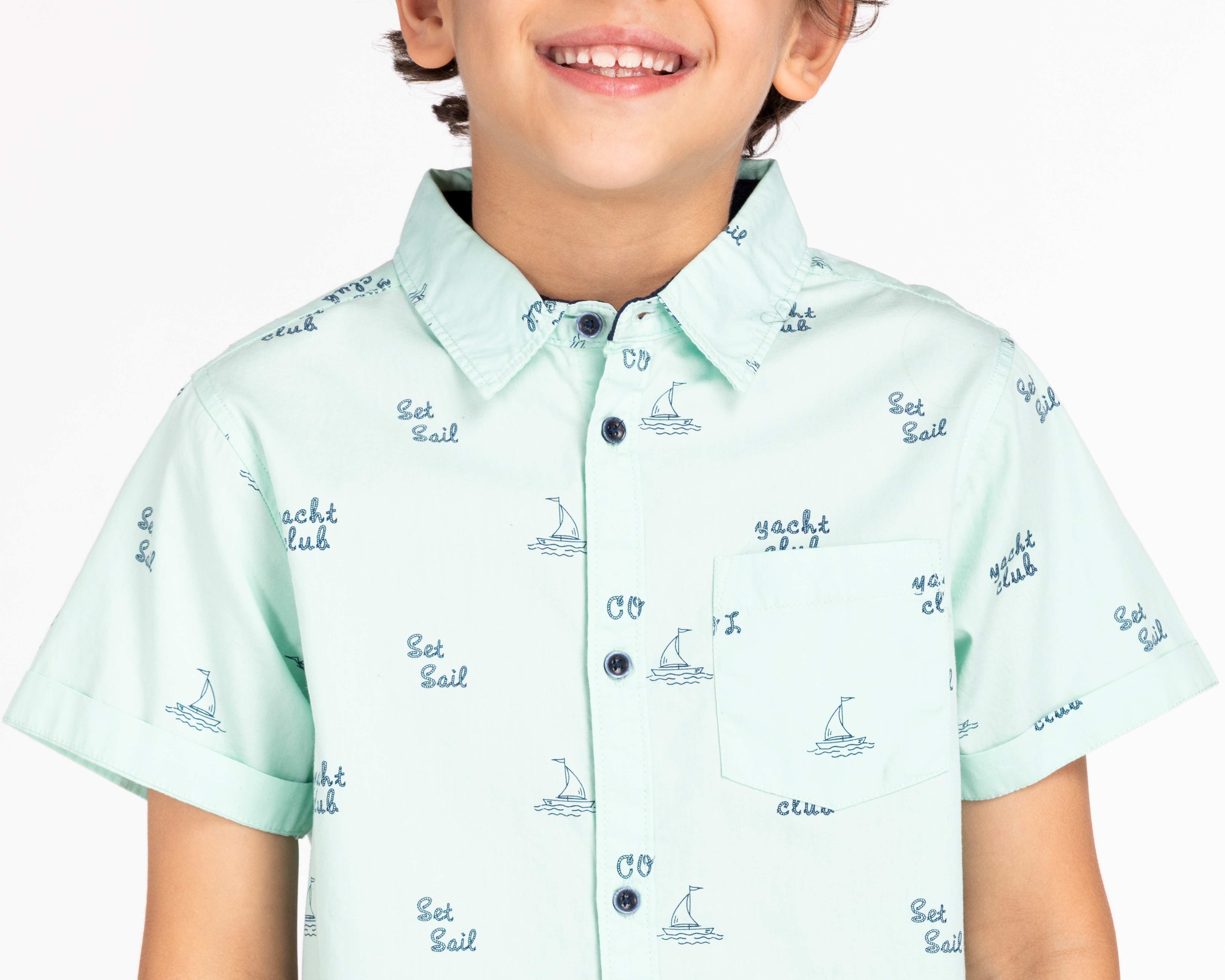 Foto 6 pulgar | Foto 4 | Camisa Refill Manga Corta Estampada para Niño