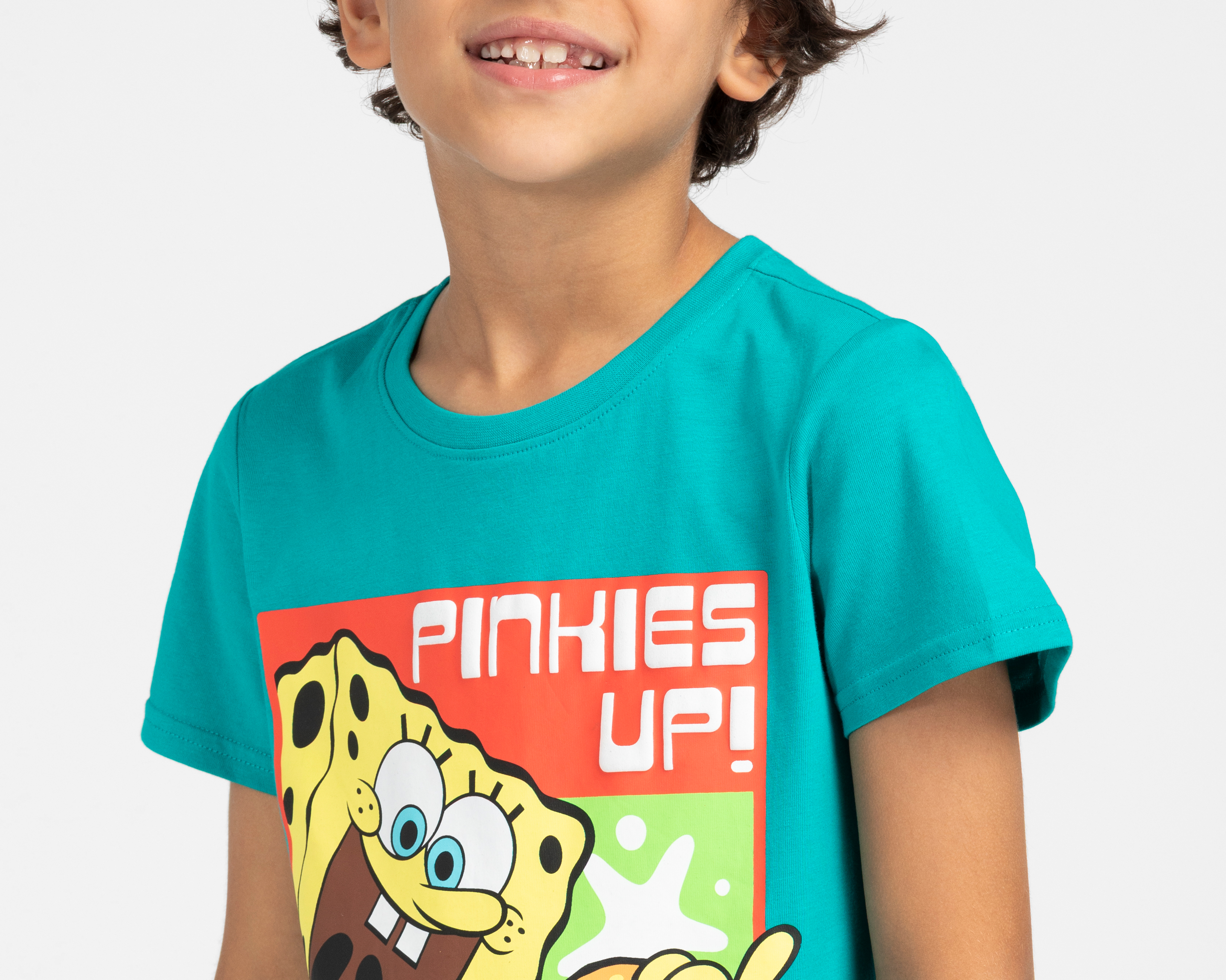 Foto 5 pulgar | Foto 4 | Playera Bob Esponja Manga Corta Estampada para Niño
