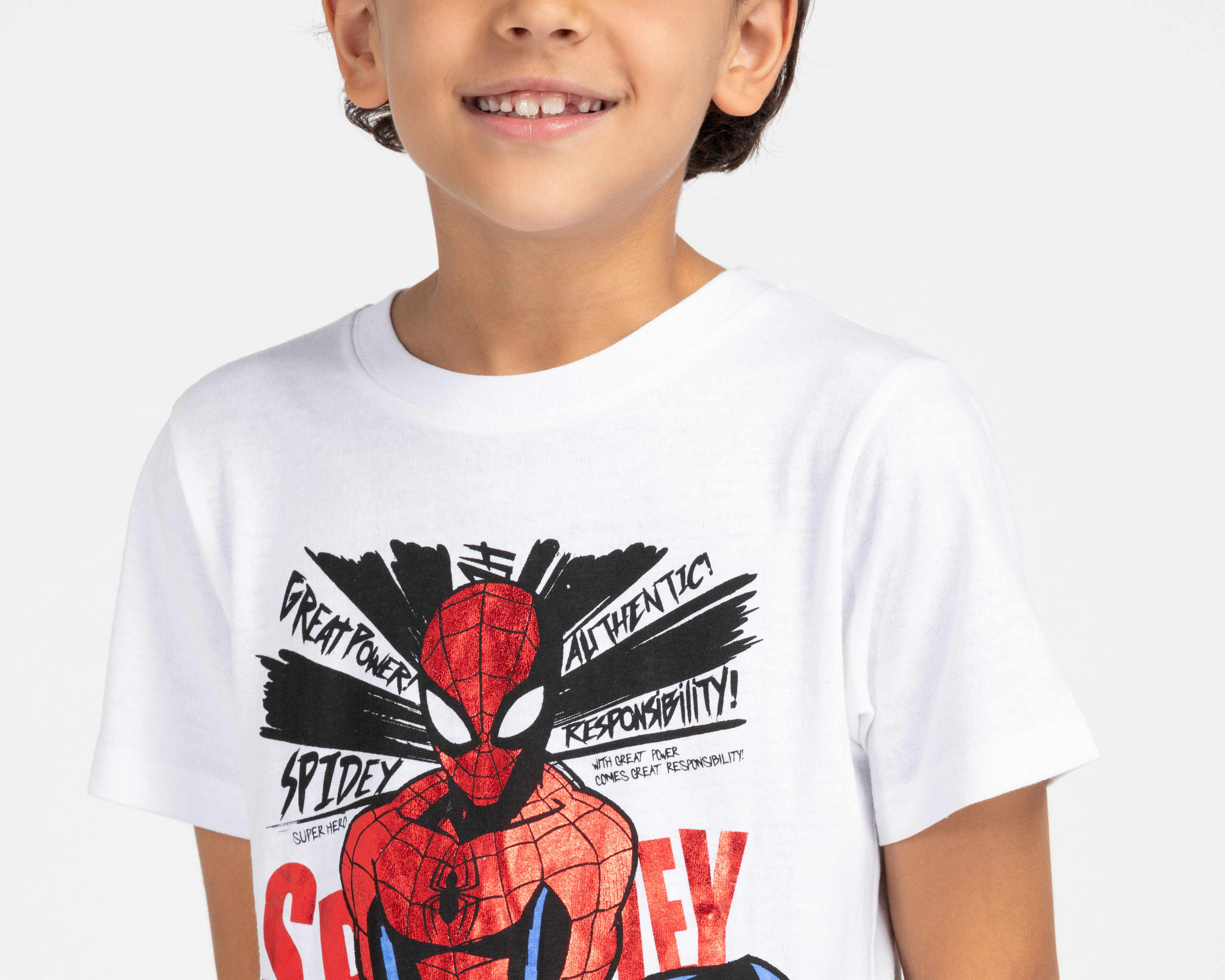 Foto 5 | Foto 5 | Playera Spider-Man para Niño 2 Piezas