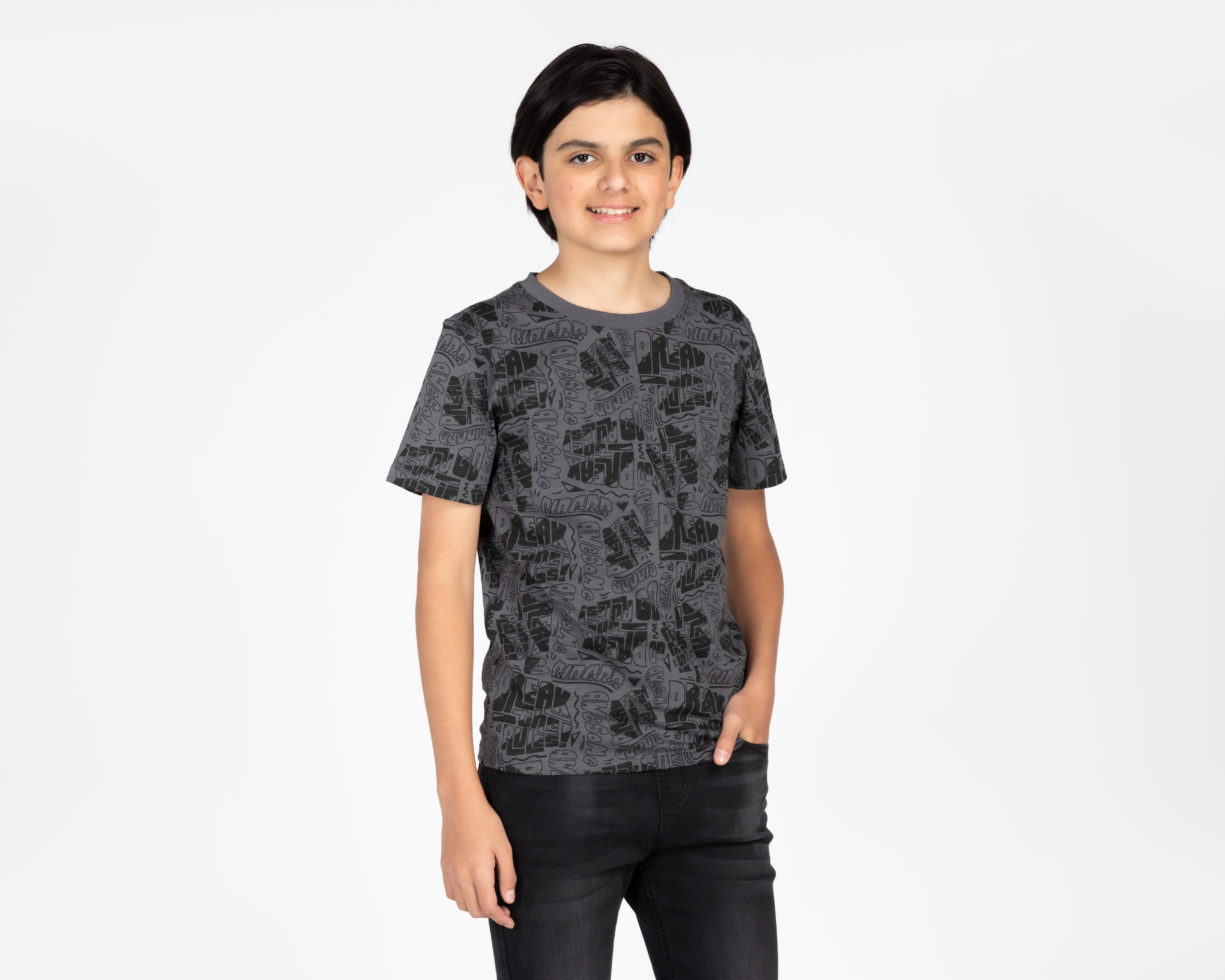 Playera Neo*City Manga Corta Estampada Juvenil