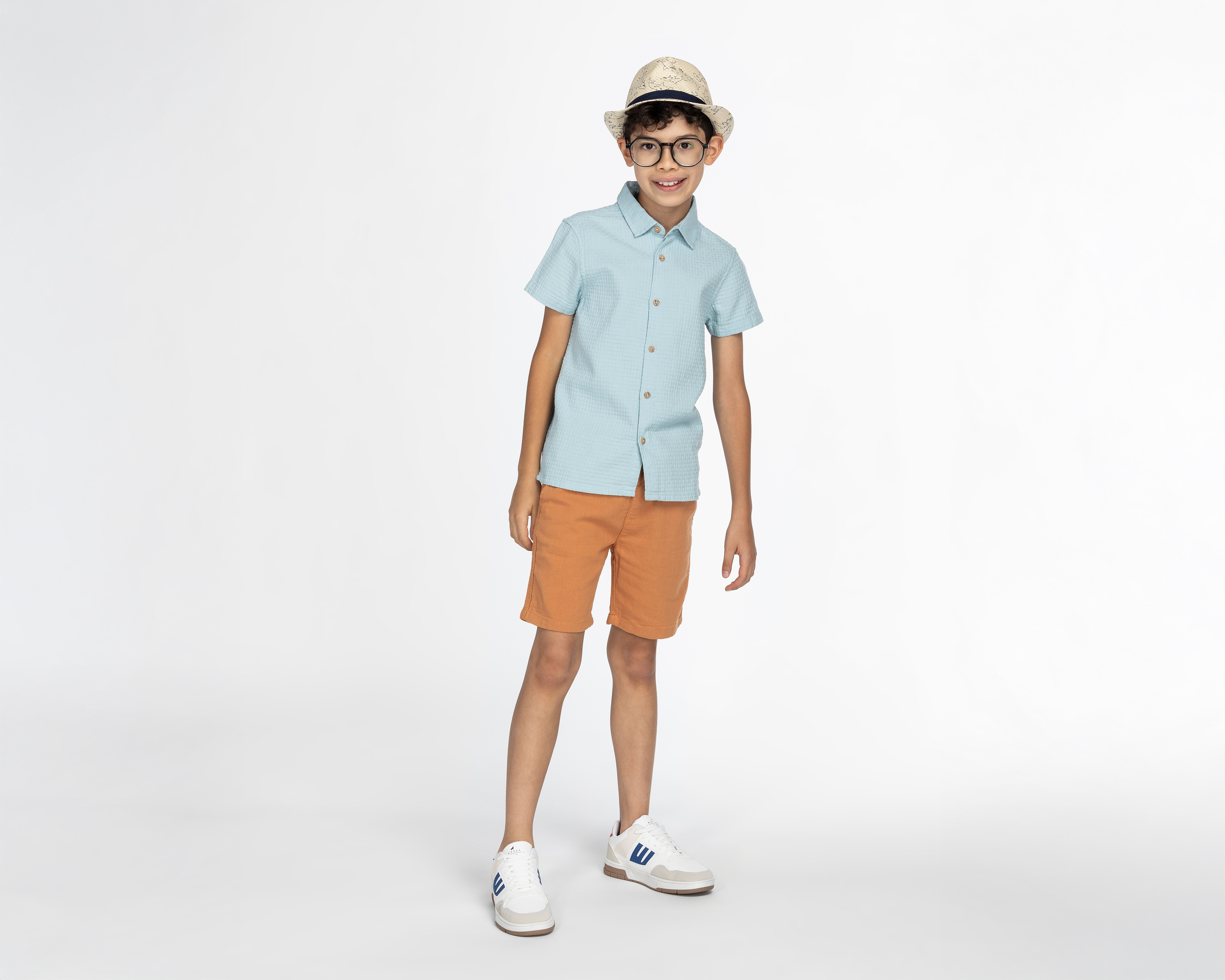 Foto 2 | Foto 2 | Camisa Refill Manga Corta Azul para Niño