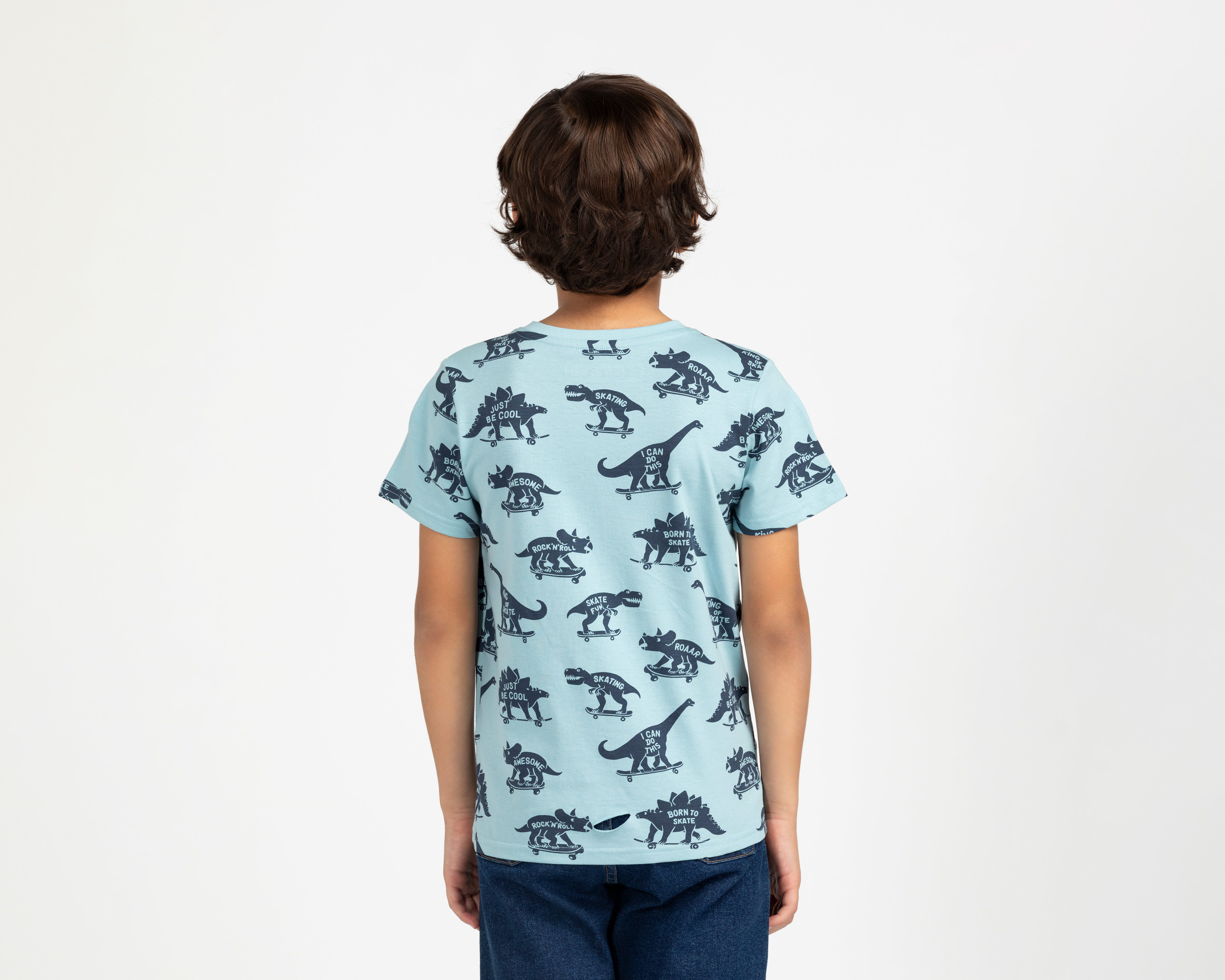 Foto 4 pulgar | Foto 3 | Playera Refill Manga Corta Estampada para Niño