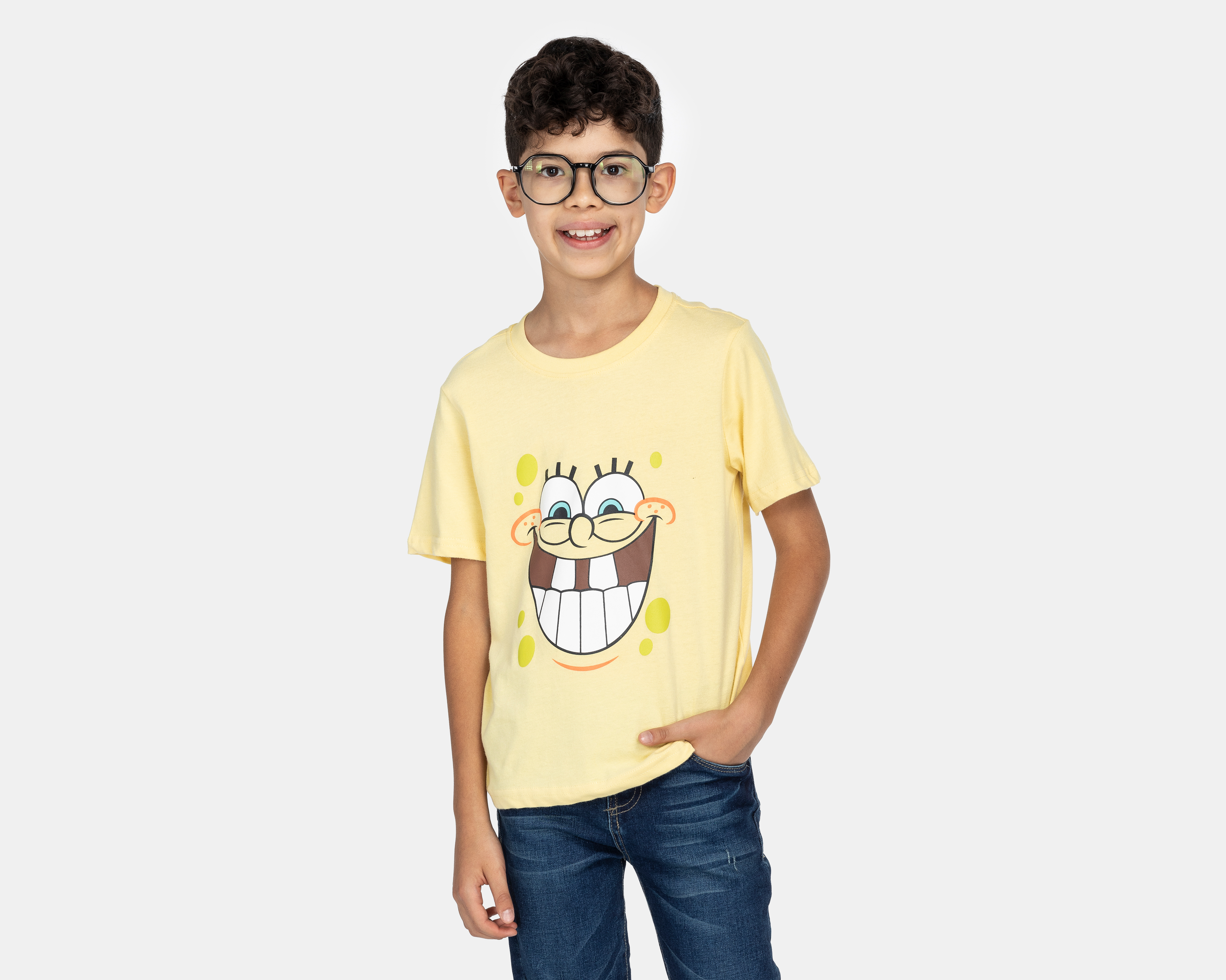 Foto 2 pulgar | Foto 1 | Playera Bob Esponja Manga Corta Estampada para Niño