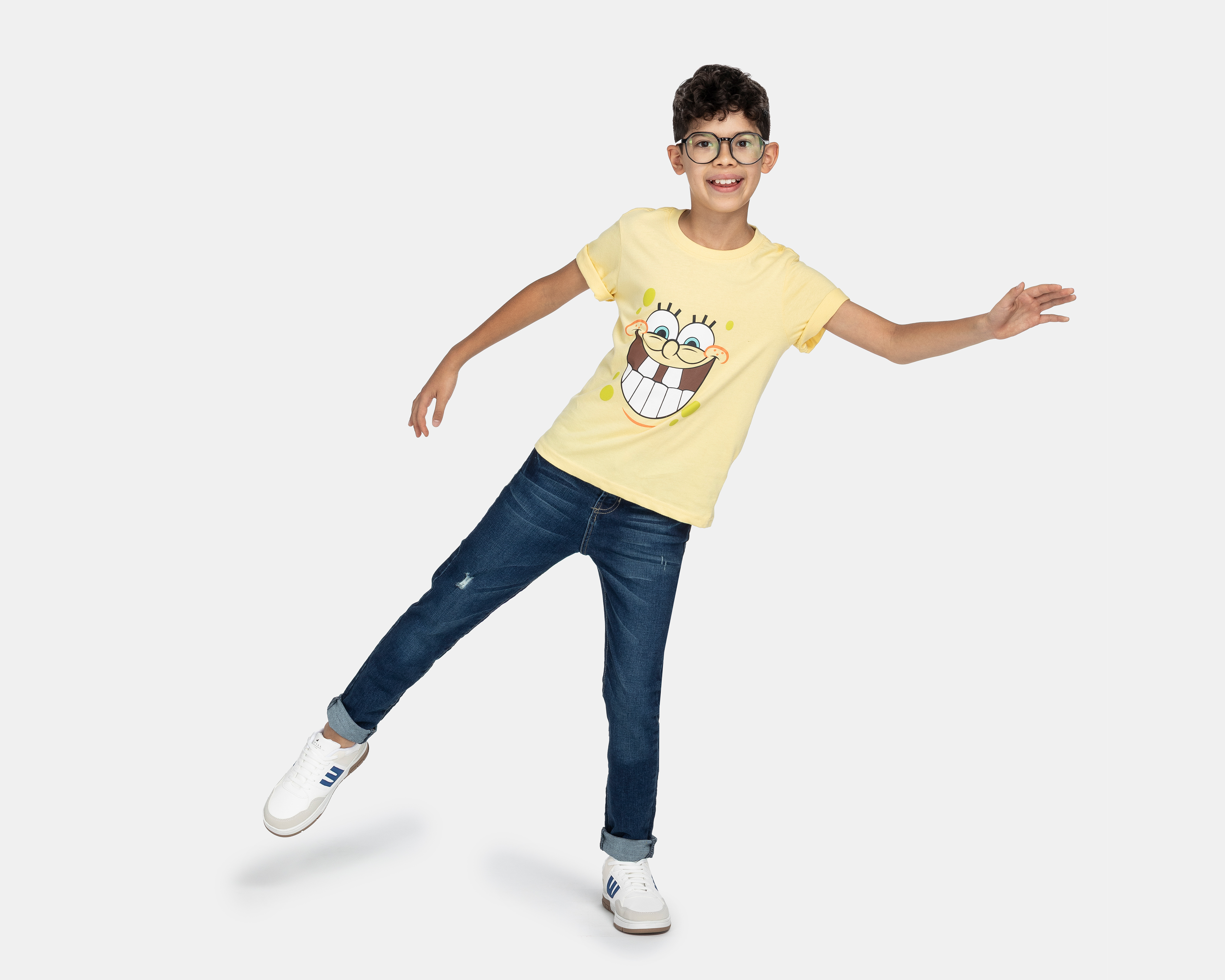 Foto 2 | Foto 2 | Playera Bob Esponja Manga Corta Estampada para Niño