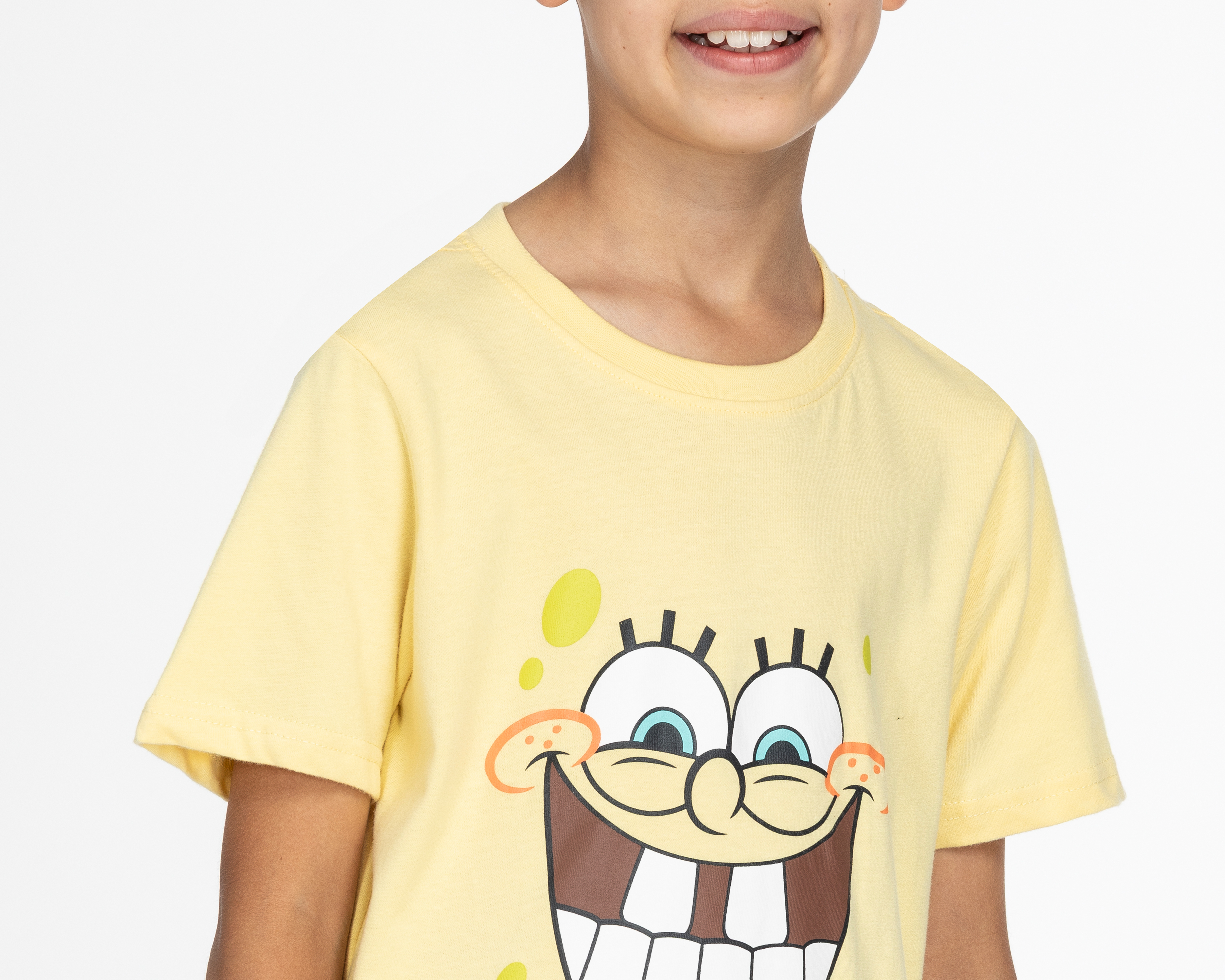 Foto 5 pulgar | Foto 4 | Playera Bob Esponja Manga Corta Estampada para Niño