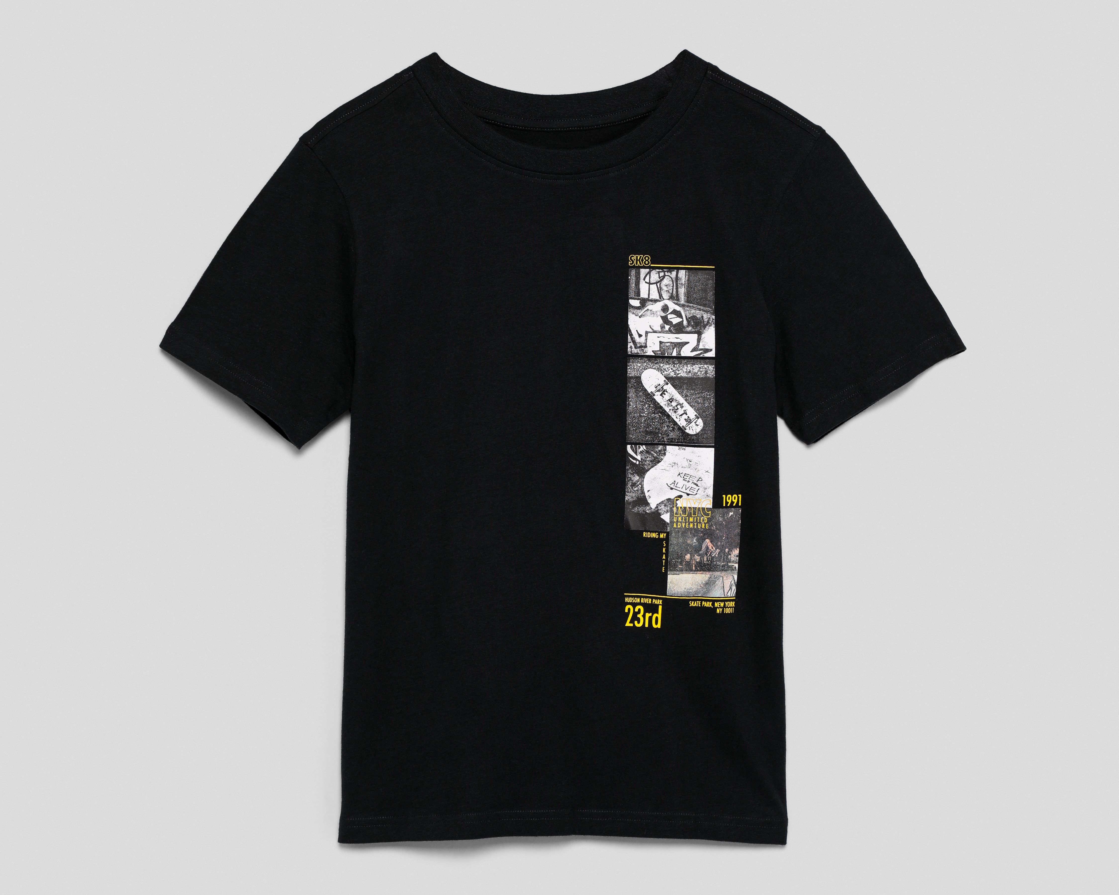 Foto 2 pulgar | Foto 1 | Playera Neo*City Manga Corta Print Skate para Niño