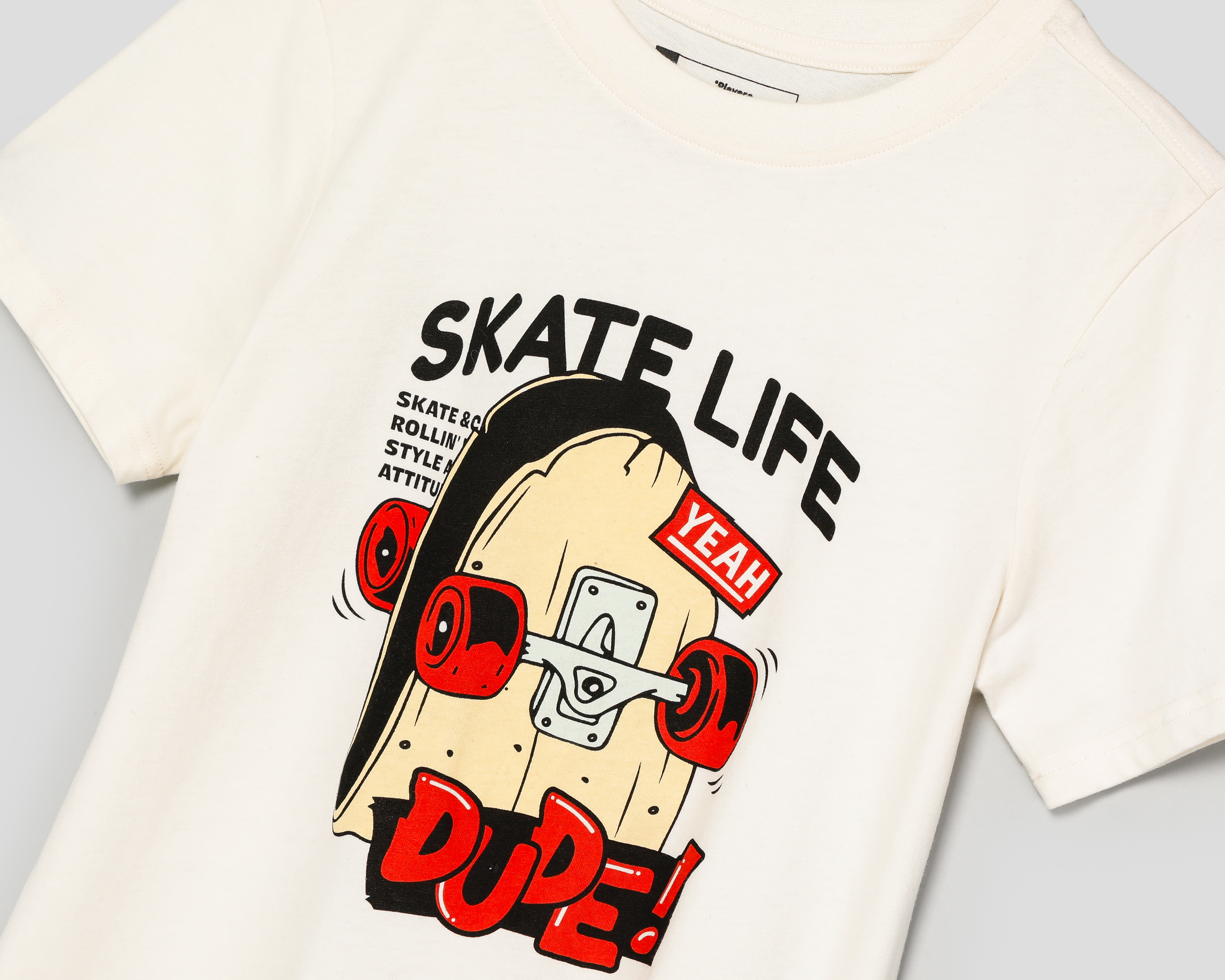Foto 4 pulgar | Foto 3 | Playera Neo*City Manga Corta Print Skate para Niño