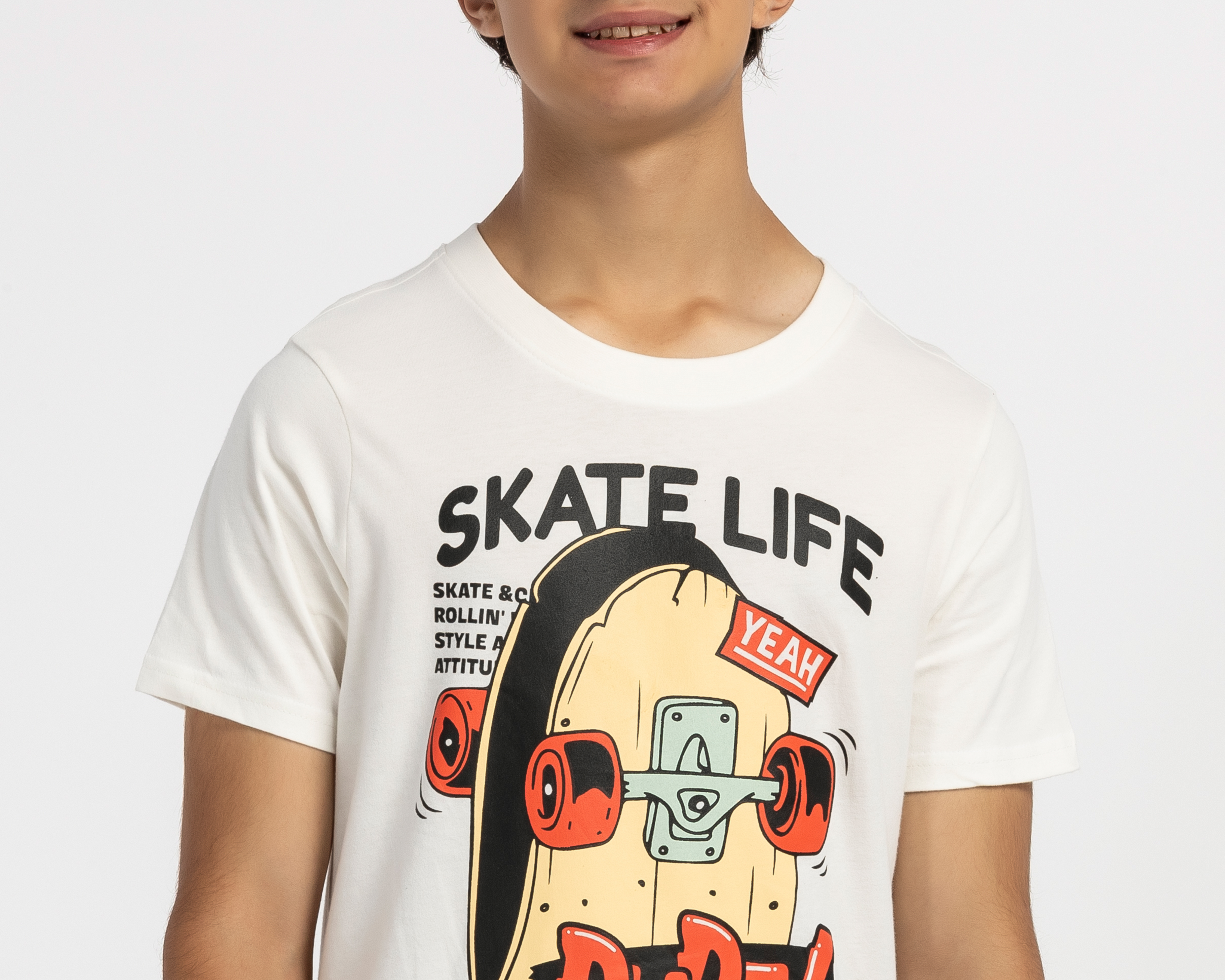 Foto 5 pulgar | Foto 4 | Playera Neo*City Manga Corta Print Skate para Niño