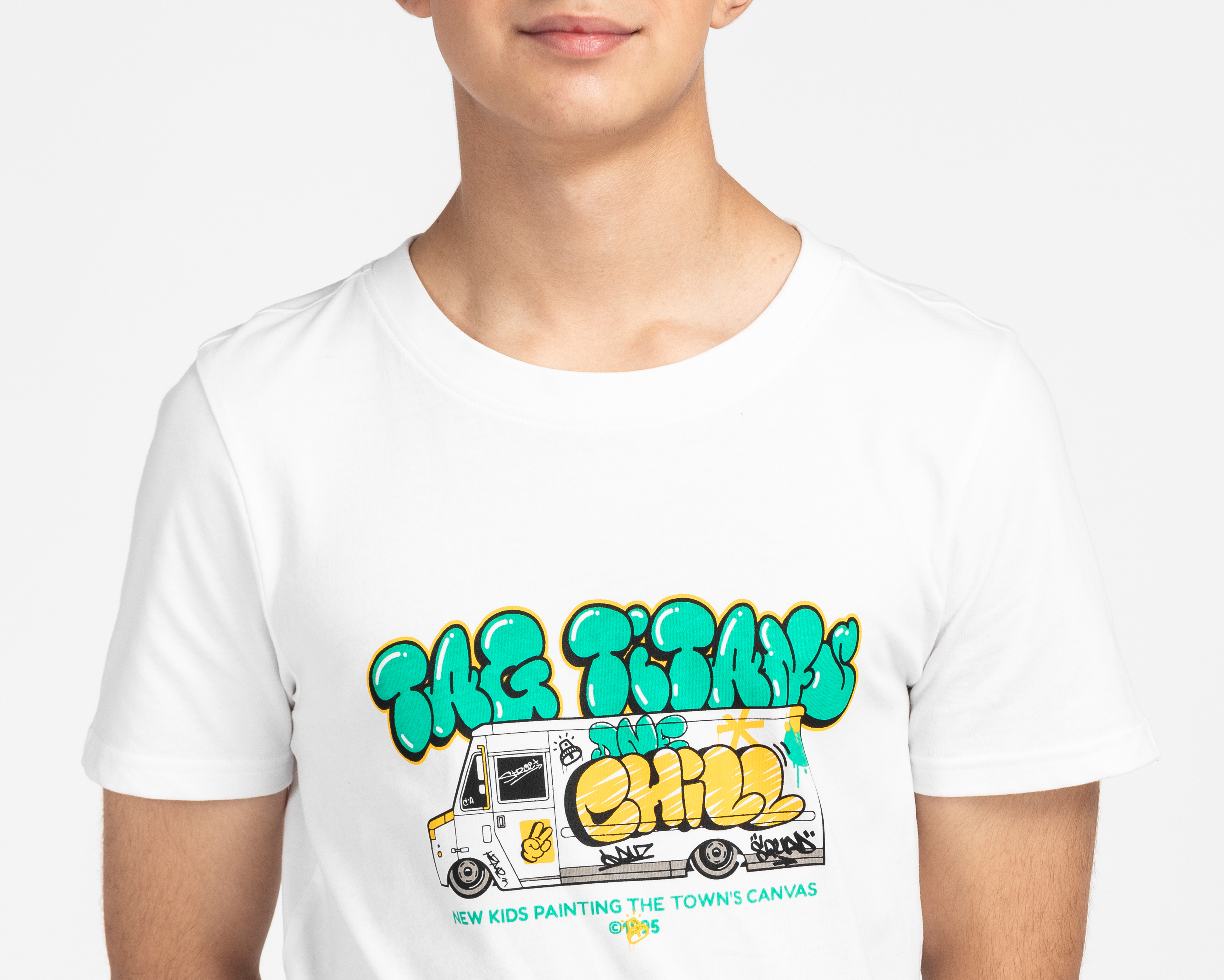 Foto 5 pulgar | Foto 4 | Playera Neo*City Manga Corta Juvenil