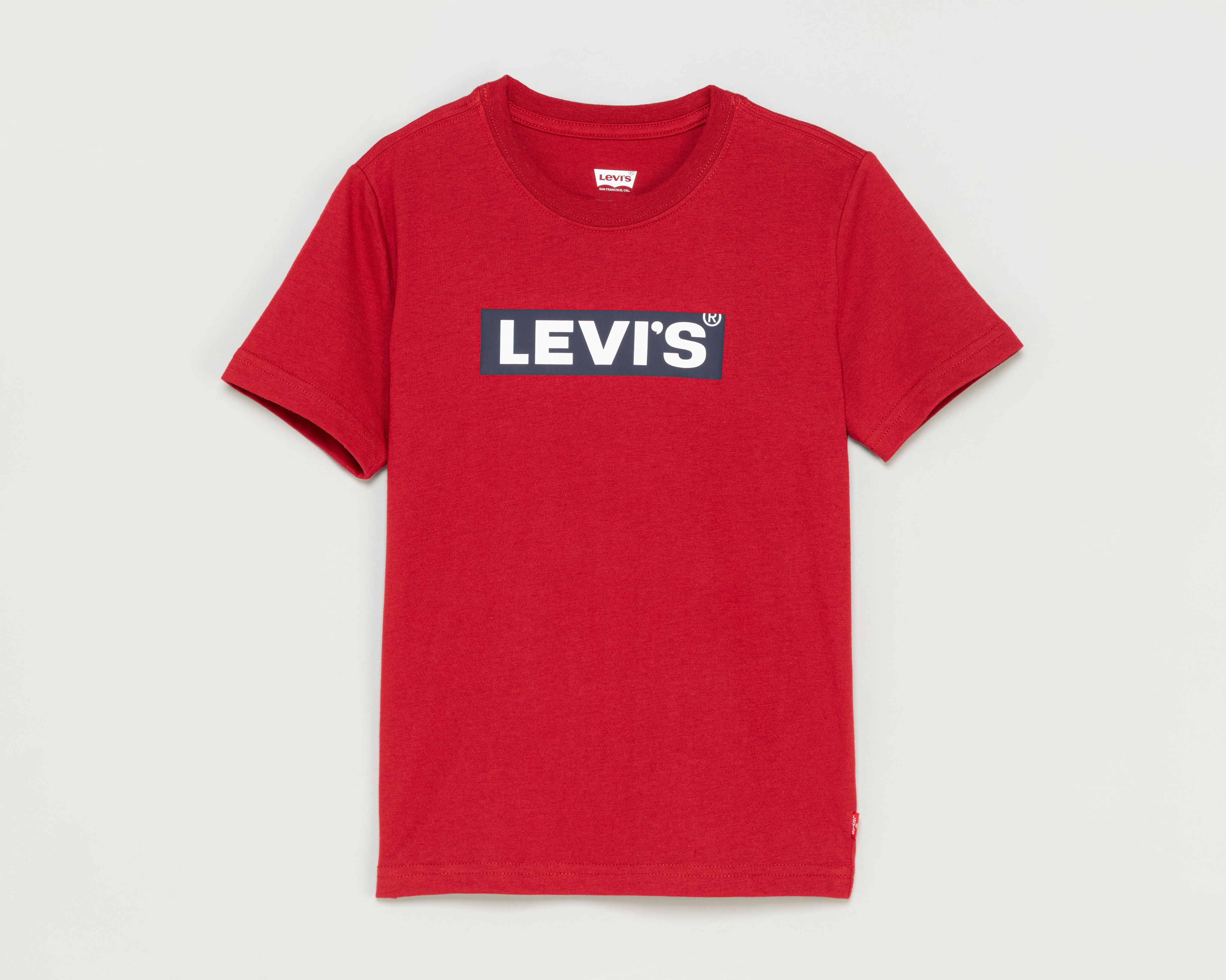 Playera de Cuello Redondo Roja Levis para Niño