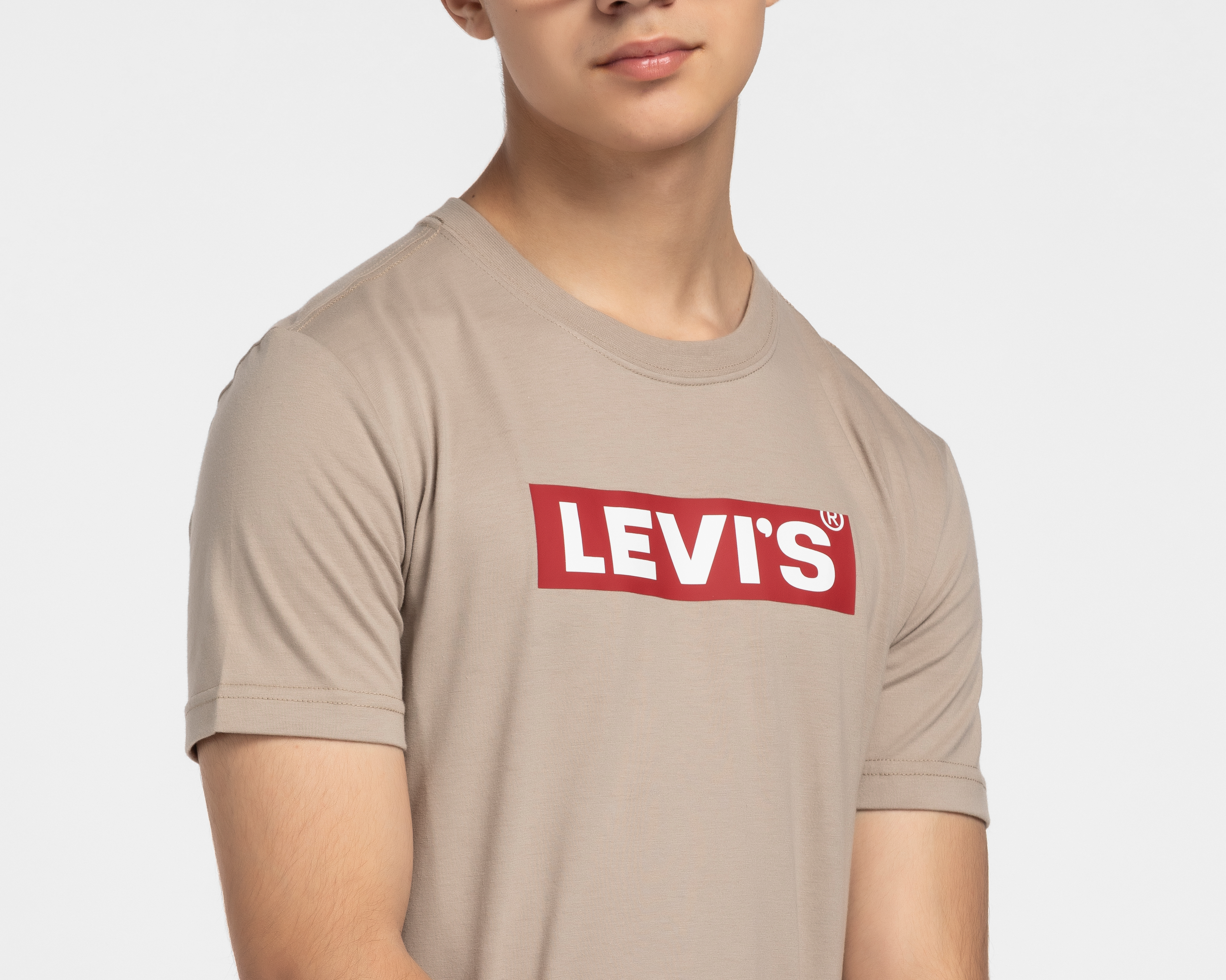 Foto 3 | Foto 3 | Playera de Cuello Redondo Café Levi's para Niño