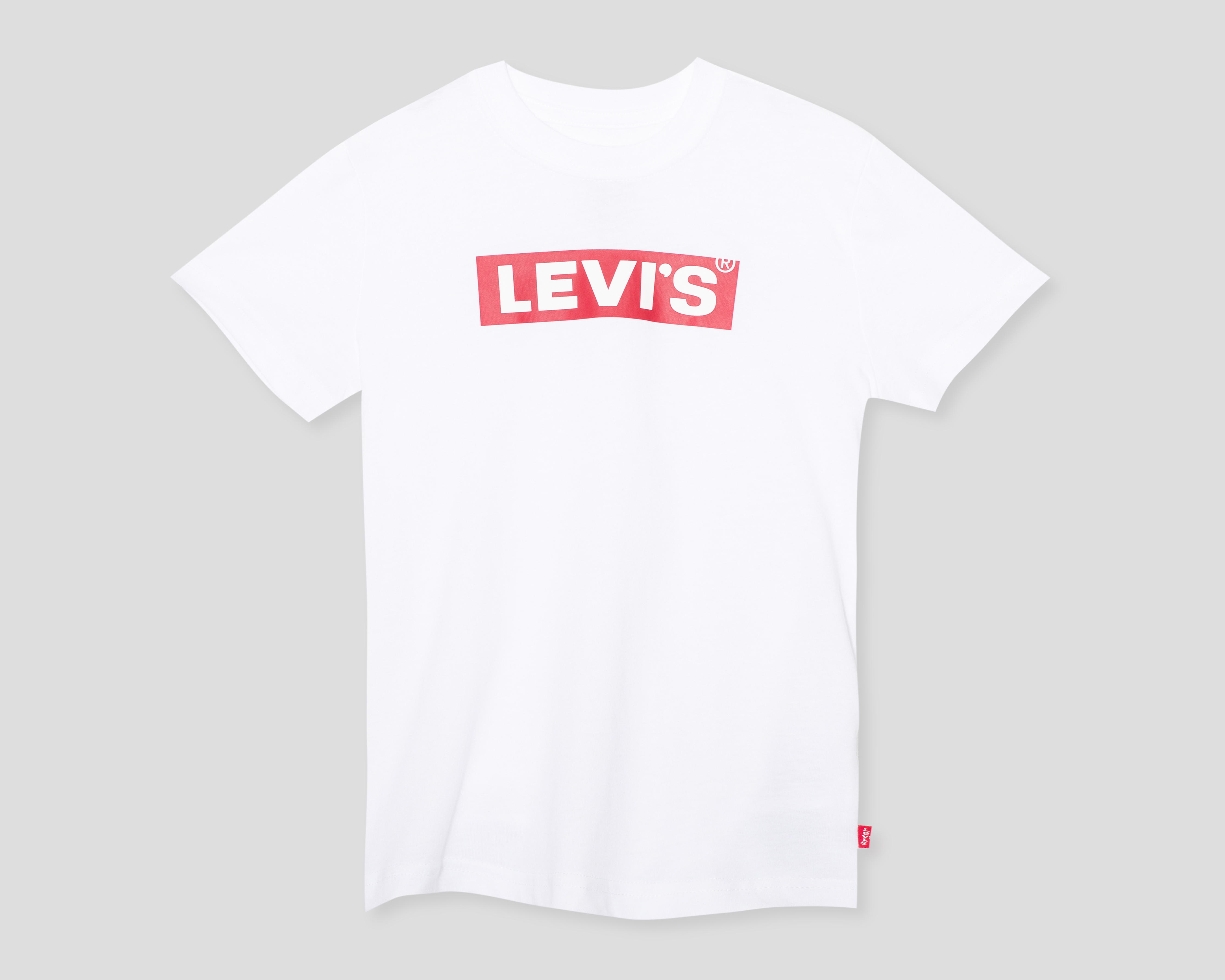 Foto 2 pulgar | Foto 1 | Playera Cuello Redondo Blanca Levi's para Niño