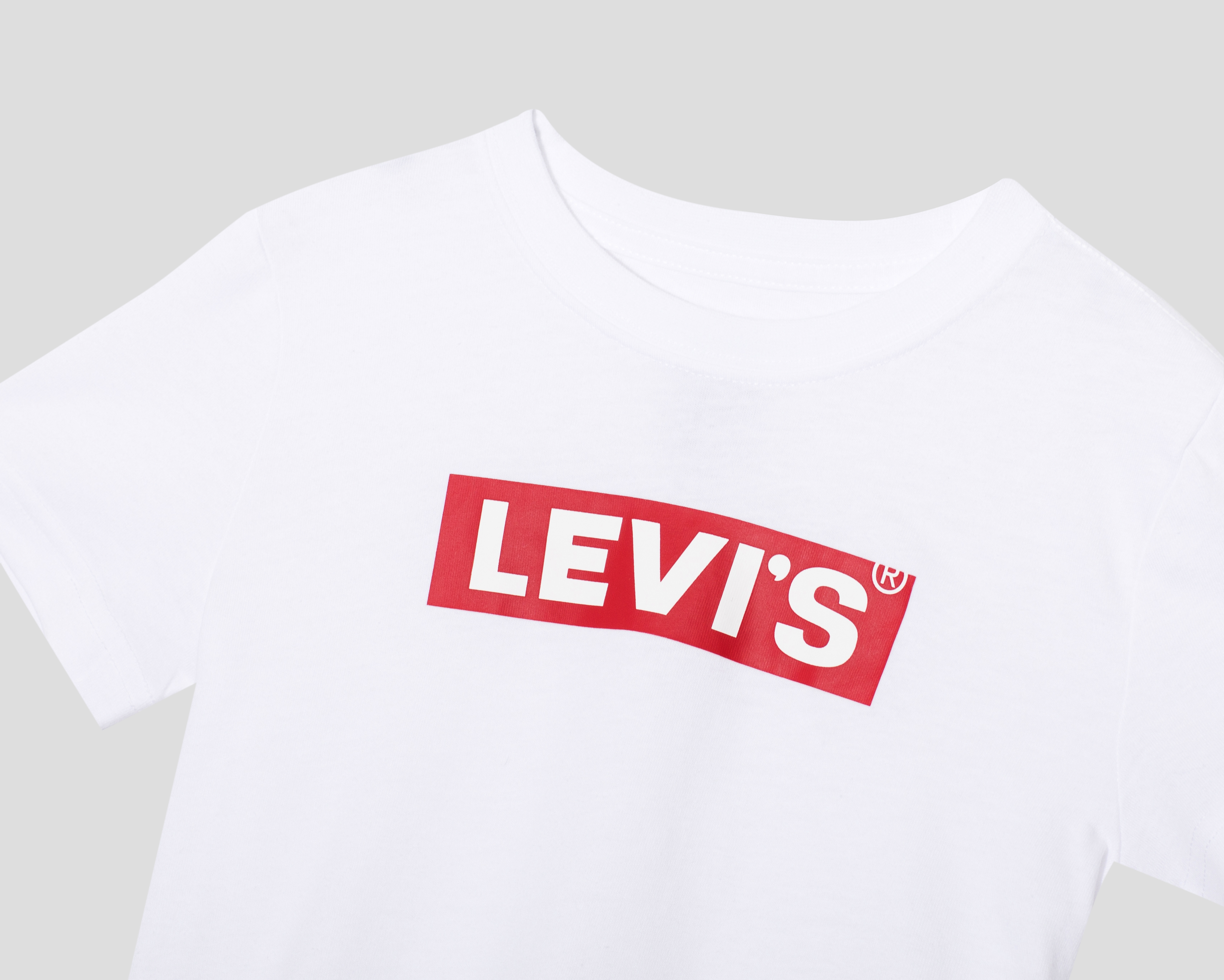 Foto 4 pulgar | Foto 3 | Playera Cuello Redondo Blanca Levi's para Niño