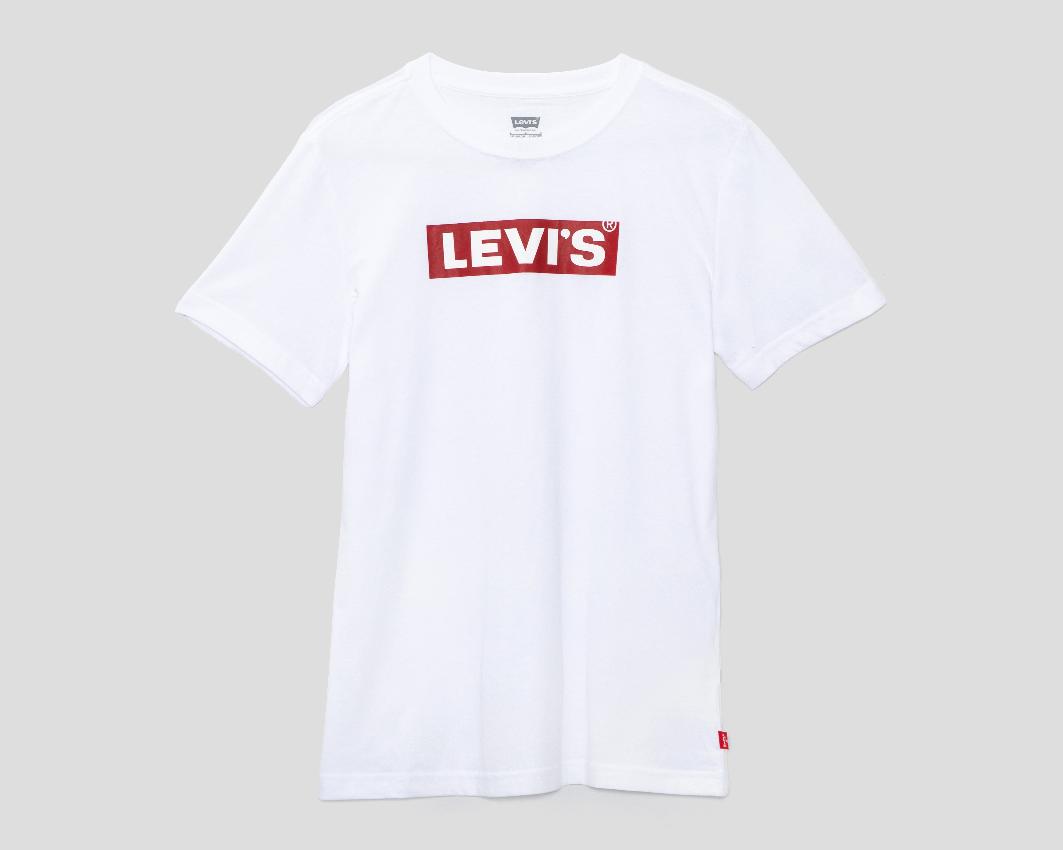 Foto 2 pulgar | Foto 1 | Playera de Cuello Redondo Blanca Levi's Juvenil