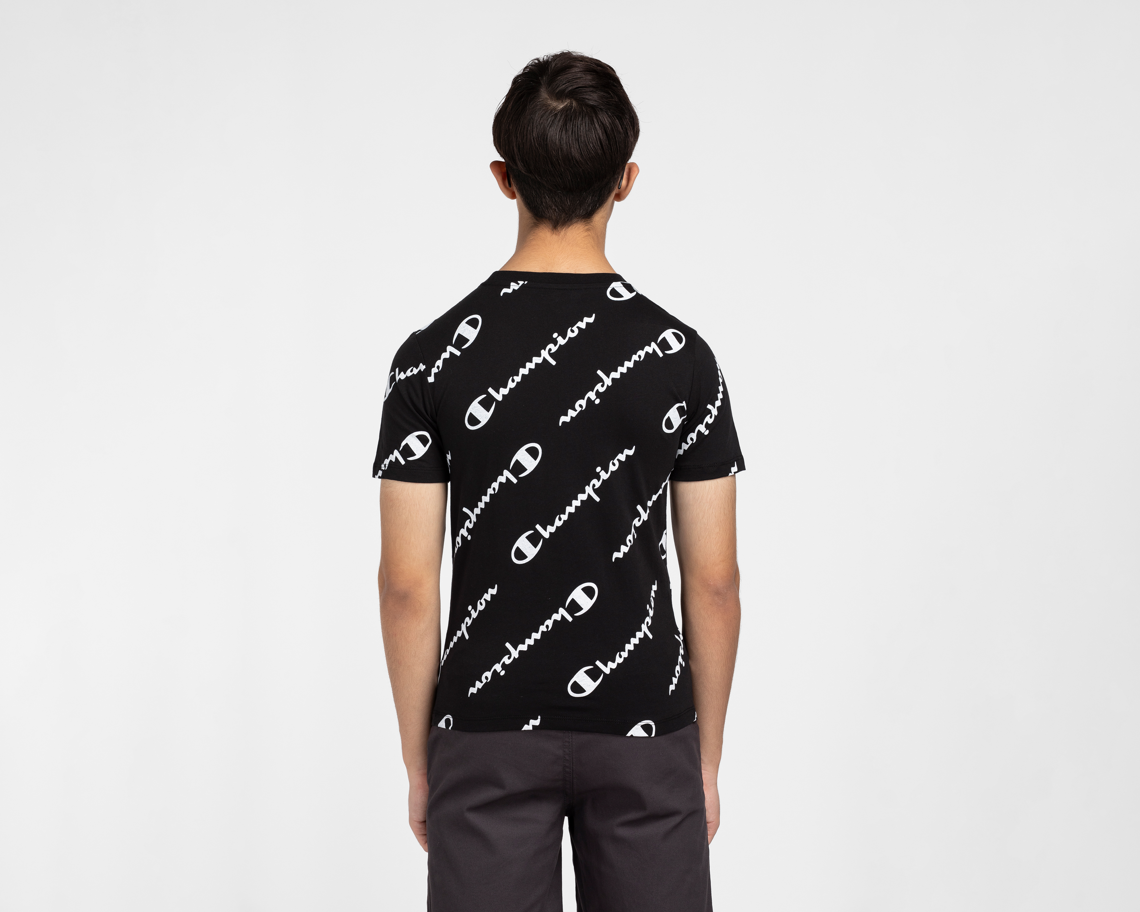 Foto 3 | Foto 3 | Playera de Cuello Redondo Negra Champion Juvenil