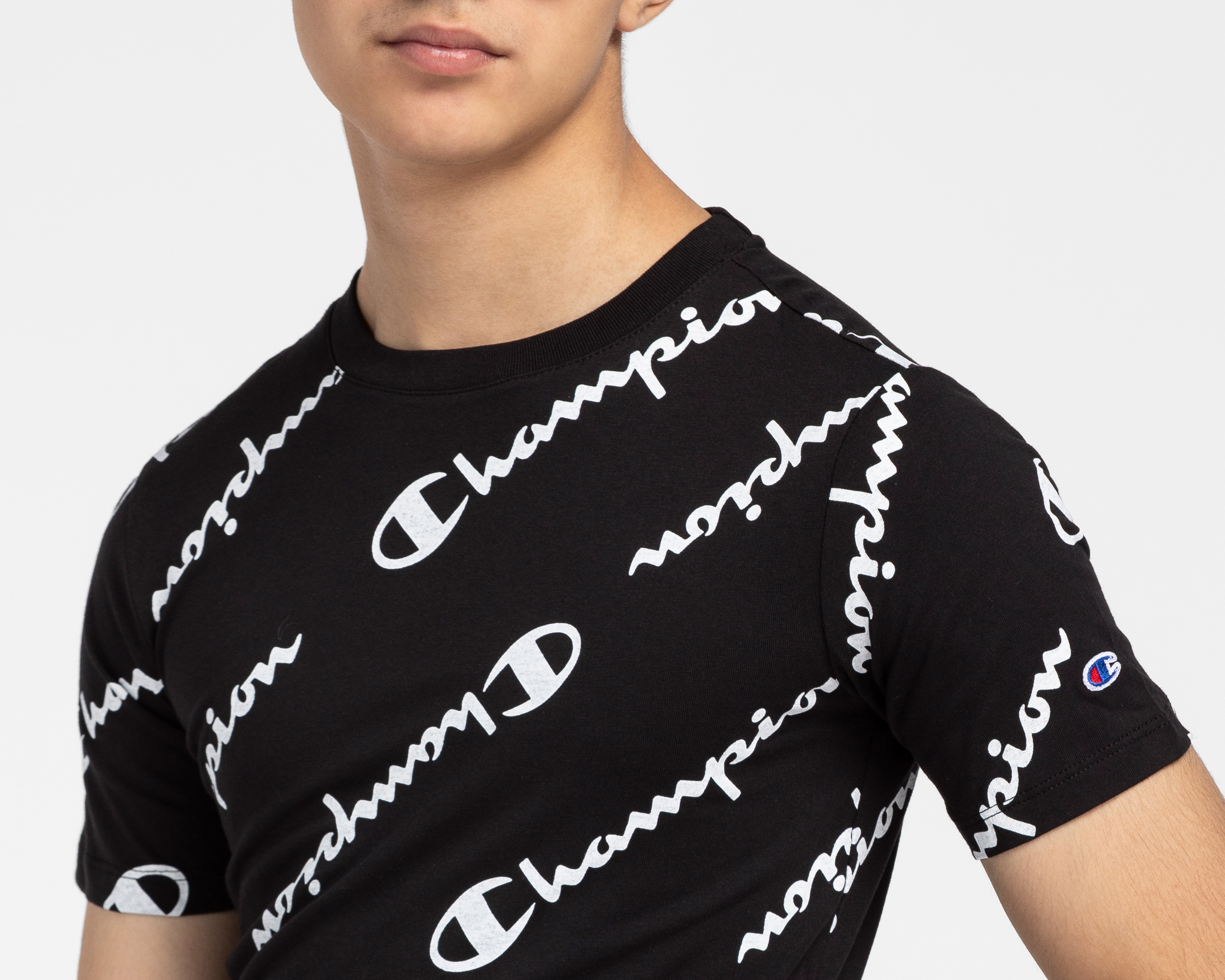 Foto 4 | Foto 4 | Playera de Cuello Redondo Negra Champion Juvenil