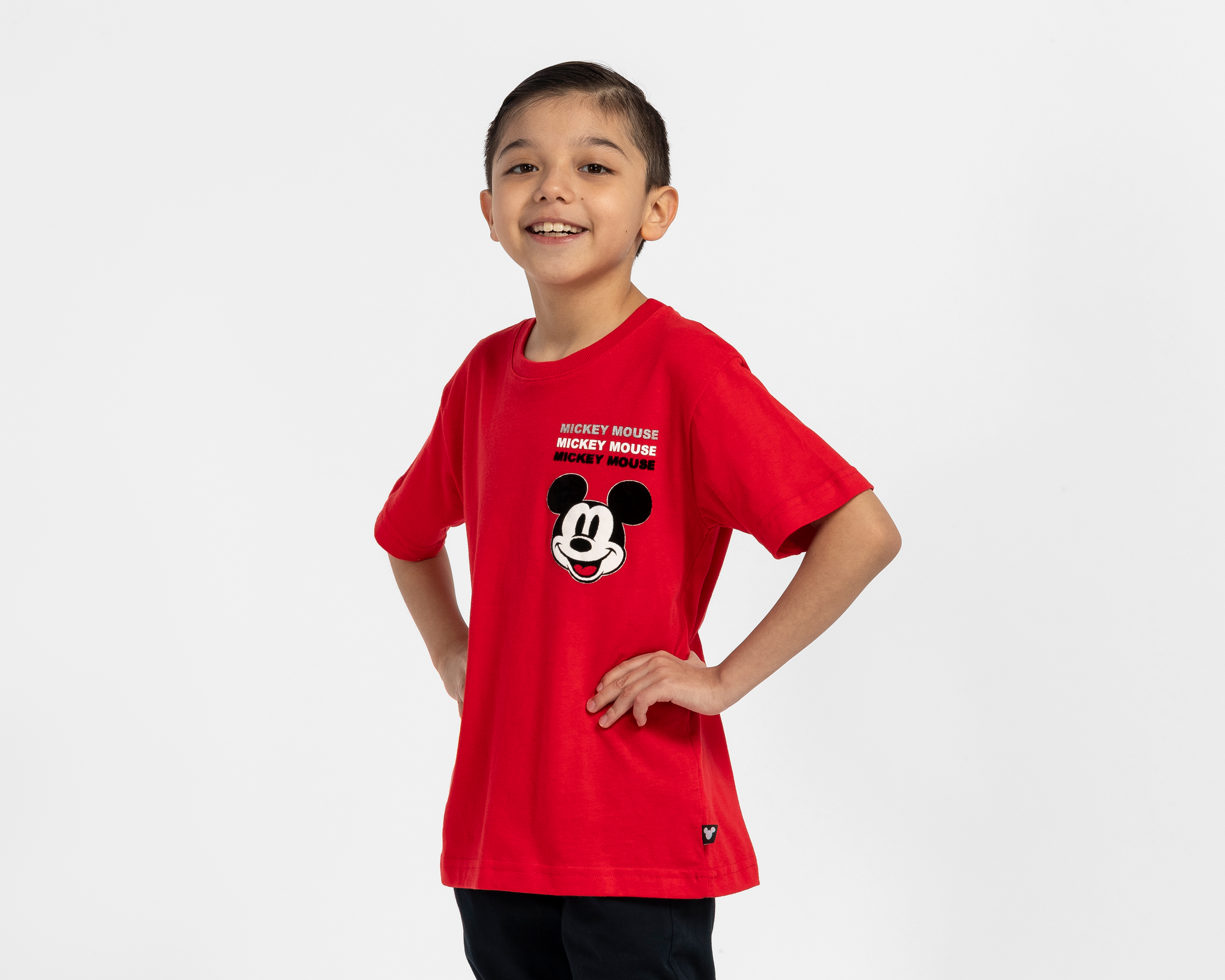 Playera de Cuello Redondo Roja Disney para Niño