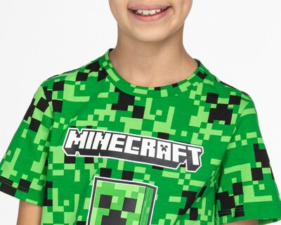 Foto 4 | Foto 4 | Playera Cuello Redondo Verde Minecraft para Niño