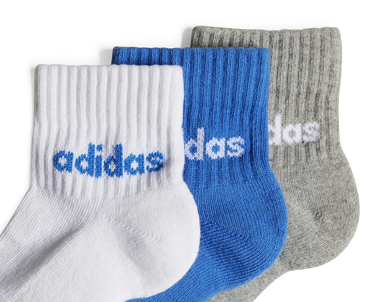 Foto 3 pulgar | Foto 2 | Calcetas Tobilleras Deportivas Adidas para Niño 3 Pares