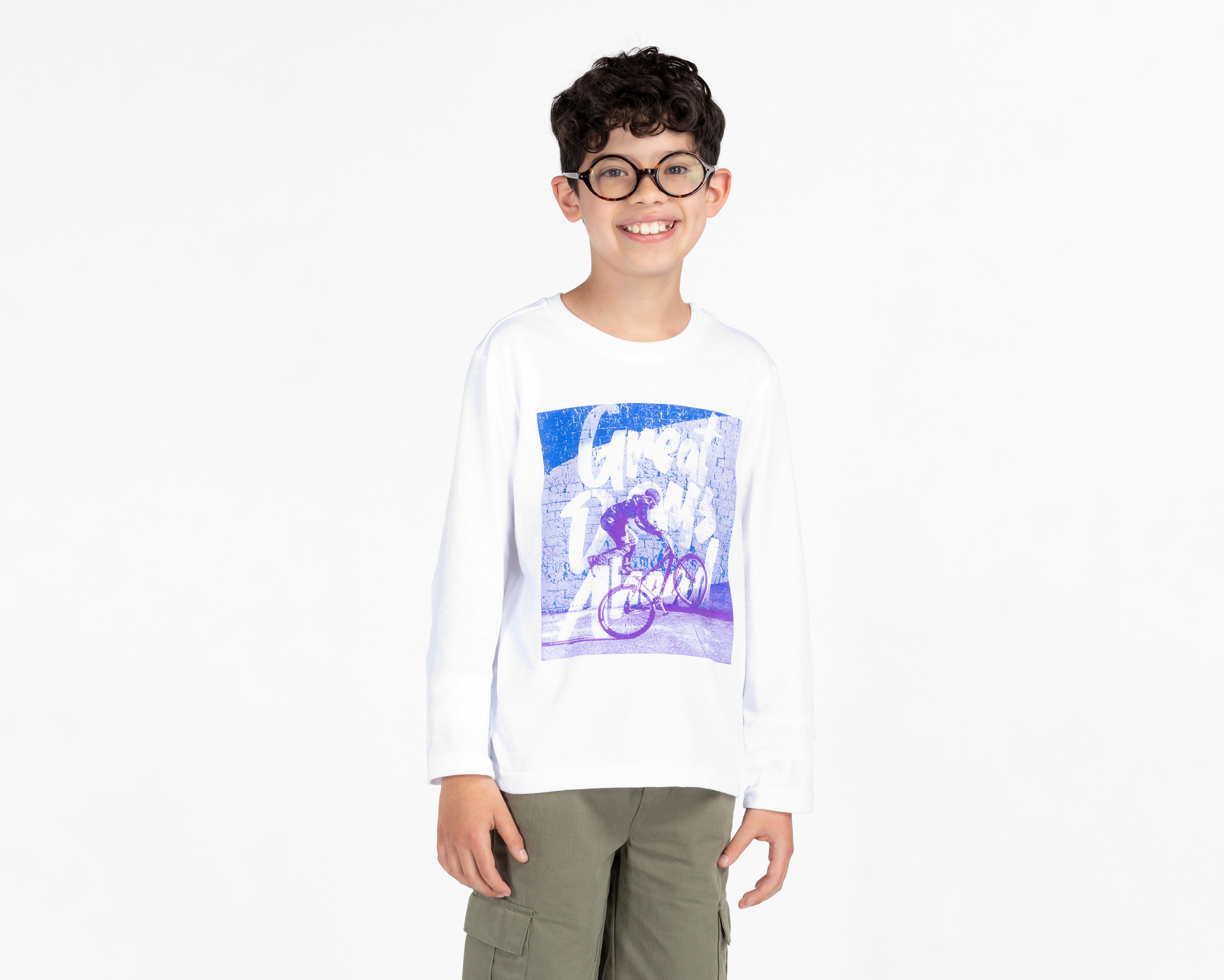 Foto 1 | Foto 1 | Playera Neo*City Manga Larga Estampada para Niño