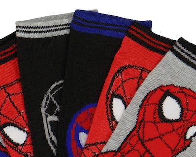 Foto 2 | Foto 2 | Calcetas Cortas Marvel Spider-Man para Niño 6 Pares