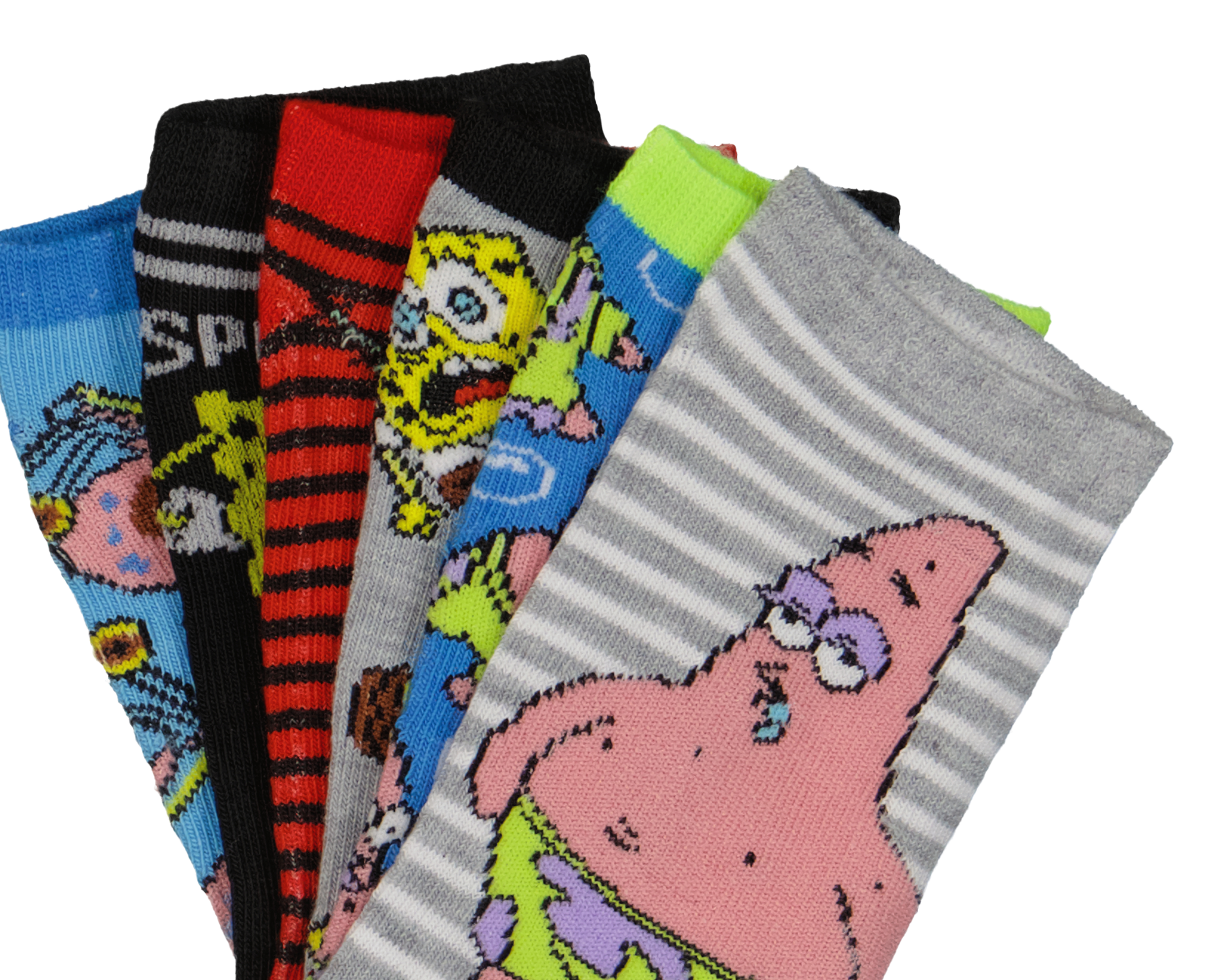 Foto 2 | Foto 2 | Calcetas Bob Esponja para Niño 6 Pares