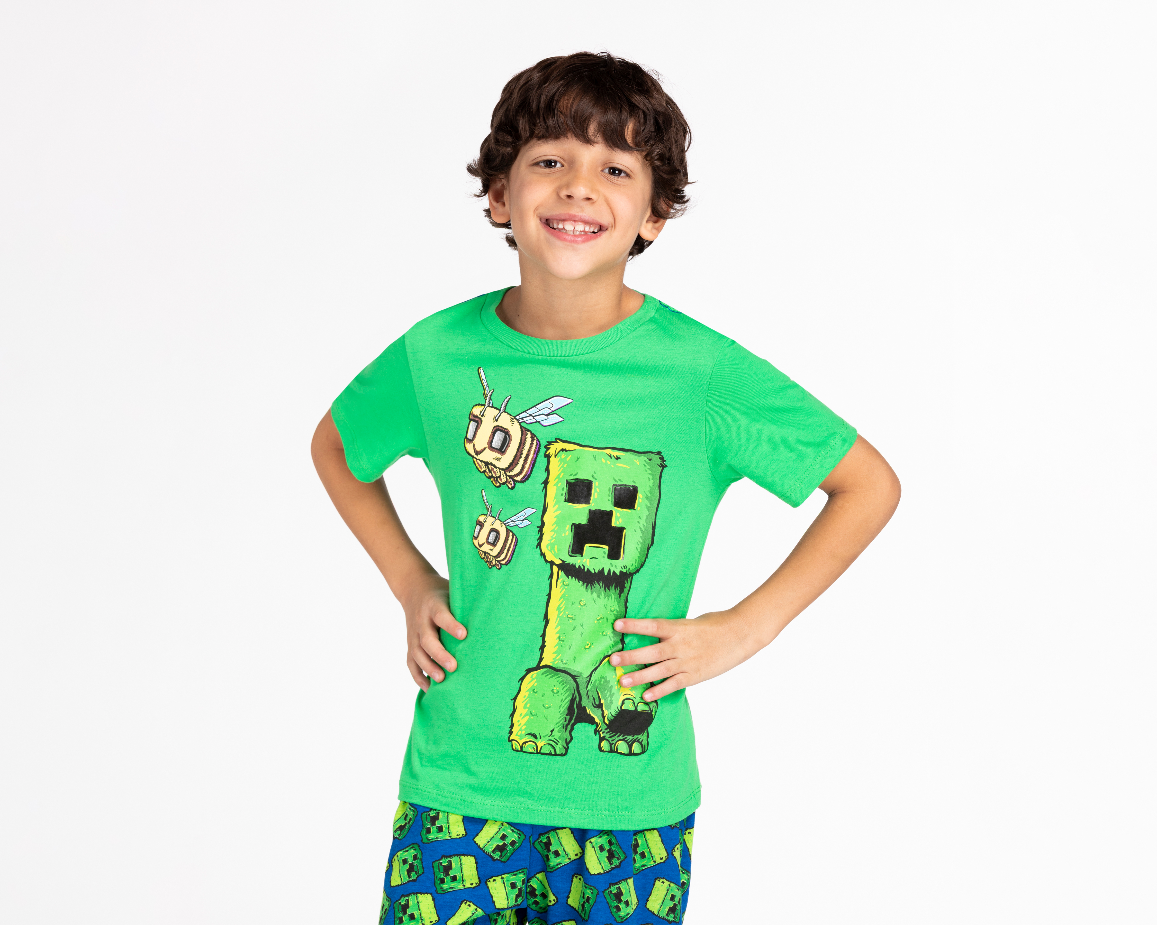 Foto 5 pulgar | Foto 4 | Conjunto de Short y Playera Minecraft para Niño